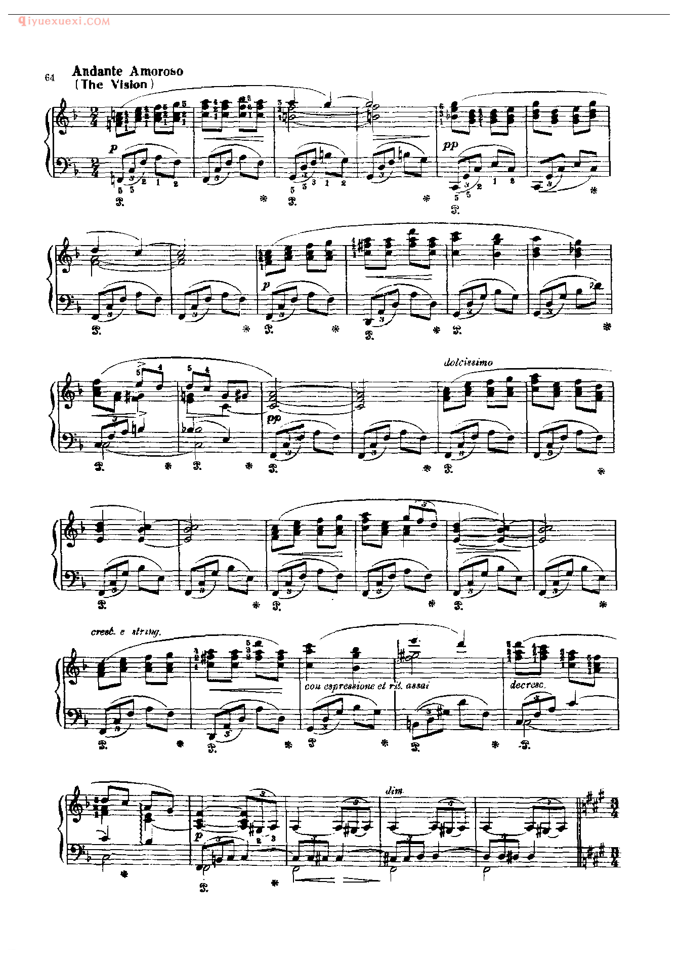钢琴曲精选:舞会后的爱之梦(Liebestrauim nach dem Balle) 齐布尔卡