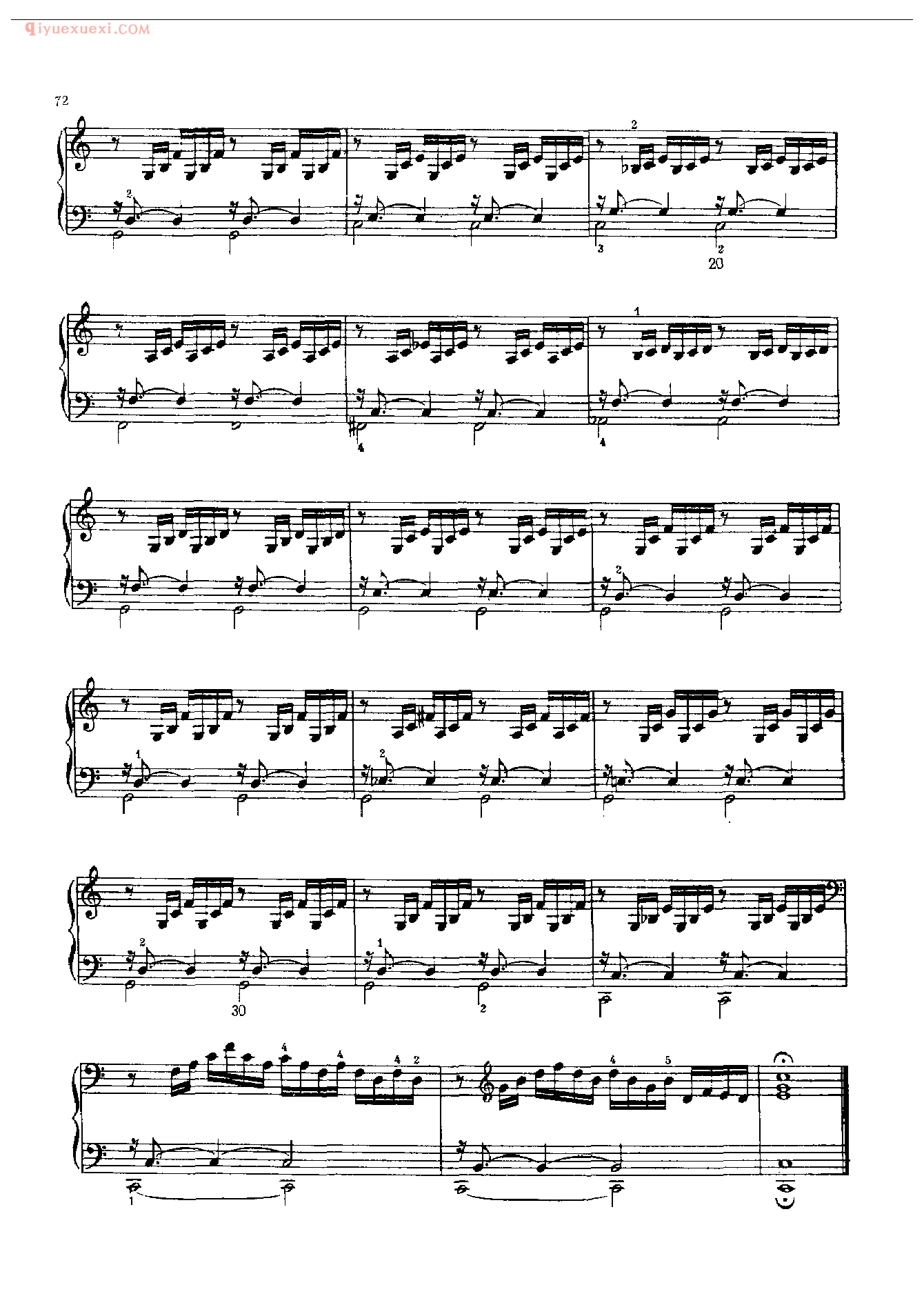 钢琴曲精选:前奏曲(《平均律钢琴曲集》第Ⅰ首)(Prelude-Wohltemperiertes Klavier 1 )约·塞·巴赫