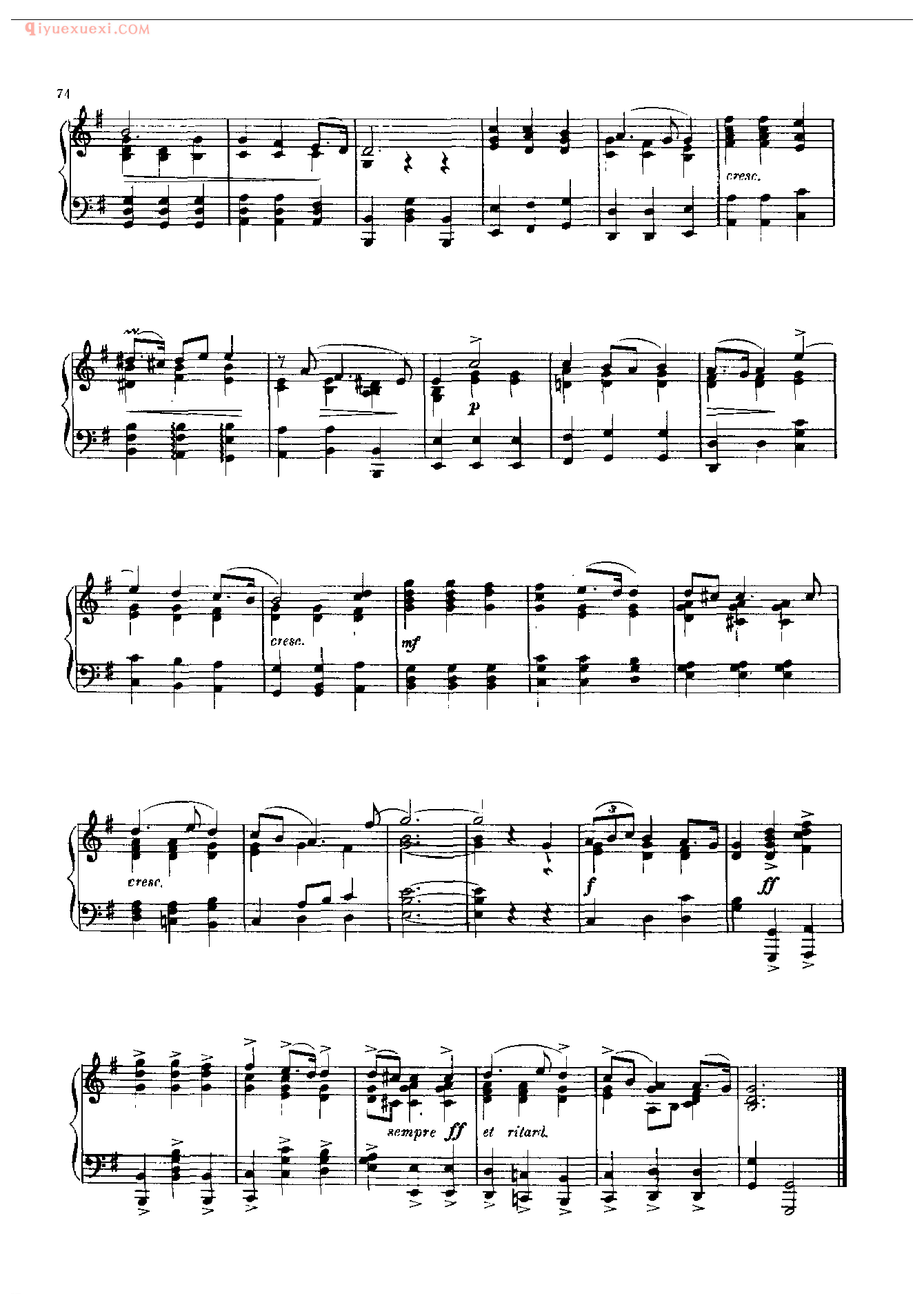 钢琴曲精选:广板(Largo) 亨德尔