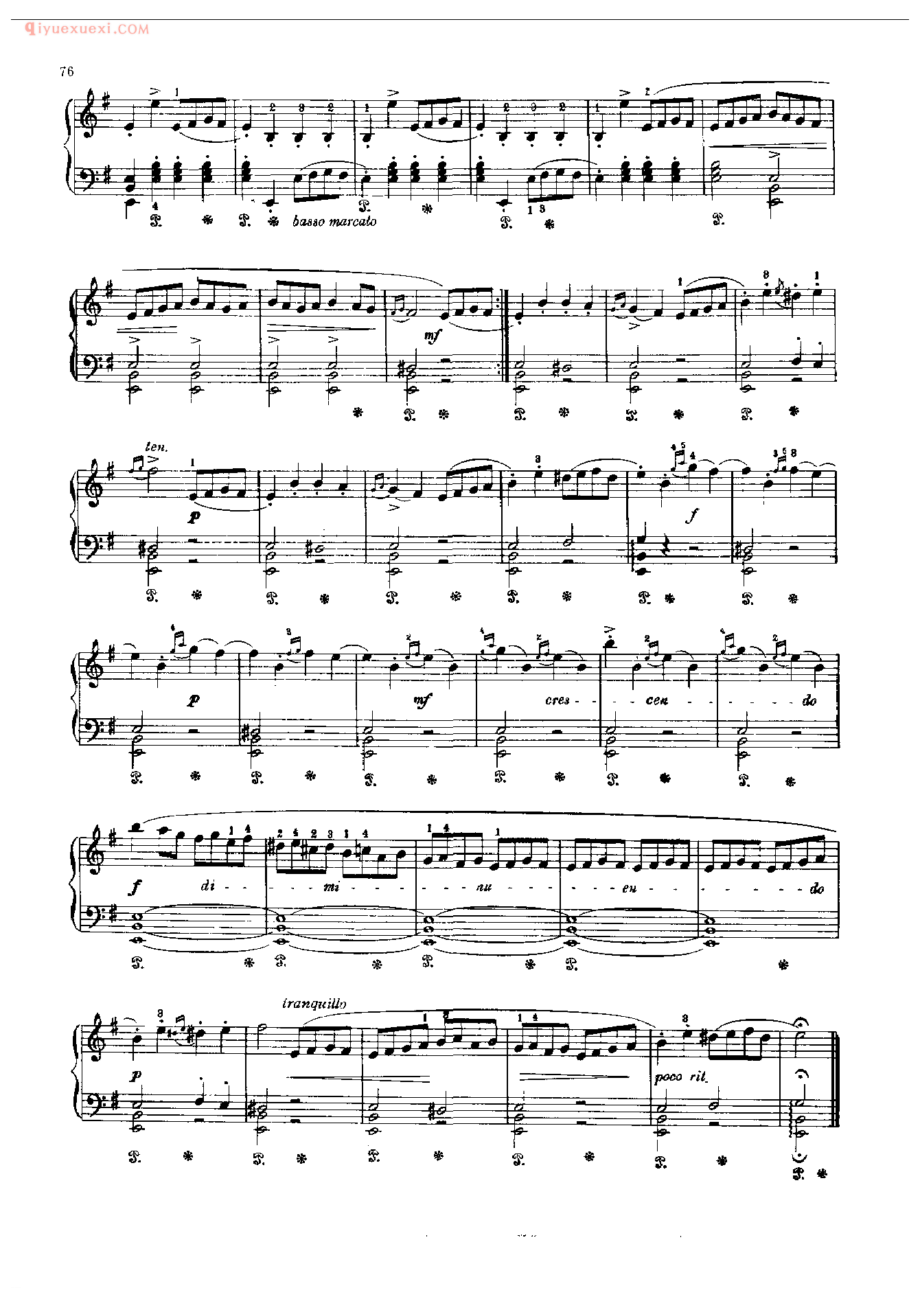 钢琴曲精选:长鼓舞曲(Le Tambourin)拉莫