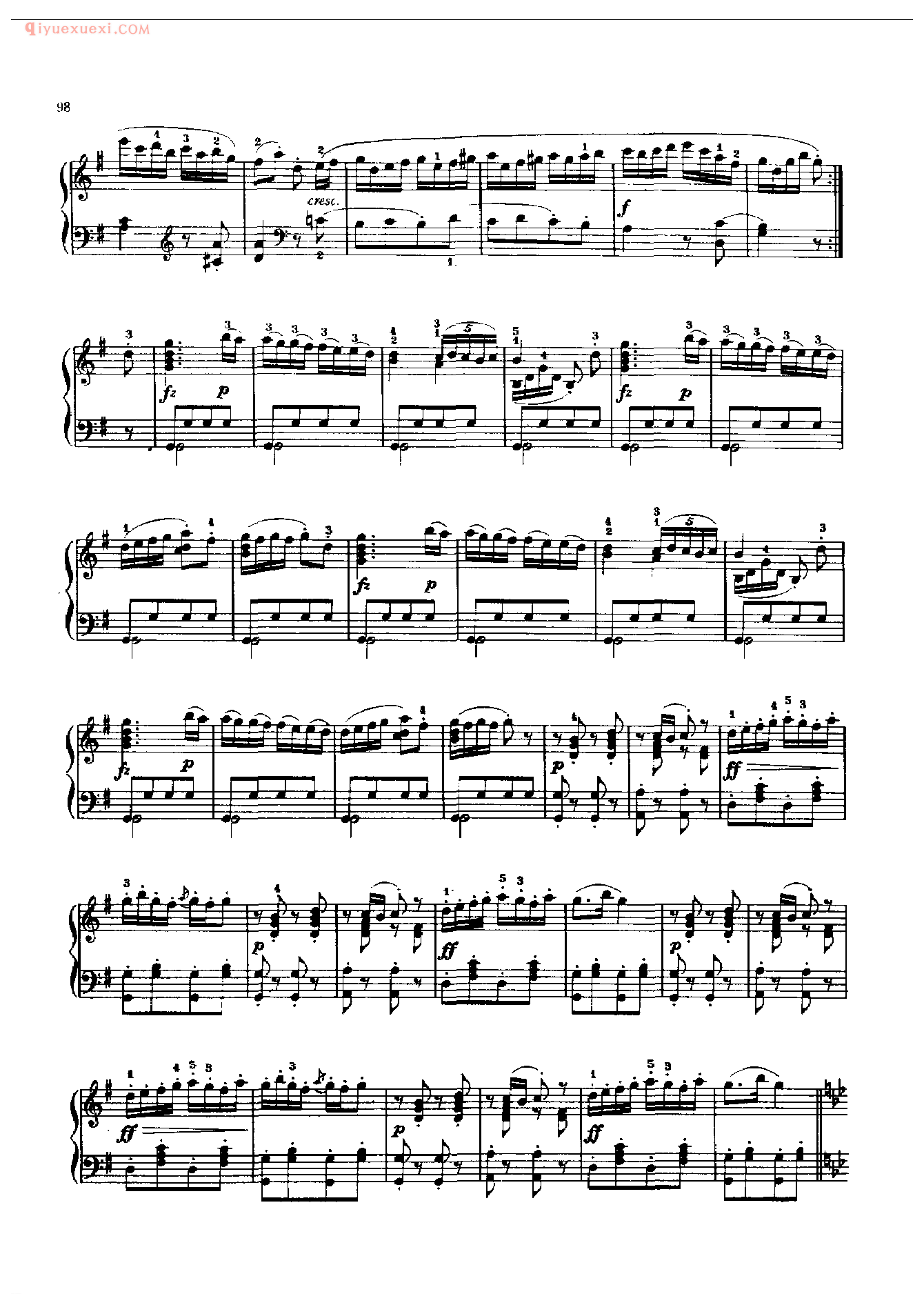 钢琴曲精选:吉普赛回旋曲(Gypsy Rondo) 海顿