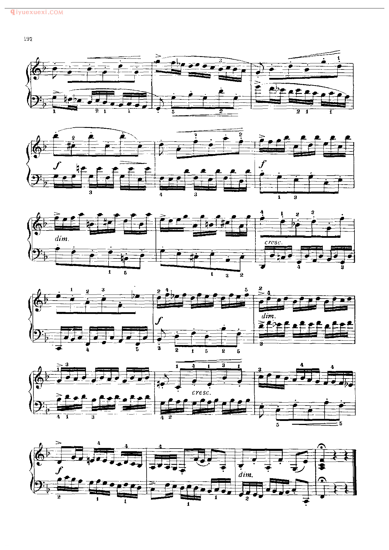 钢琴曲精选:二部创意曲(第8首〉(Invention a 2 voix XⅢ)约·塞·巴赫
