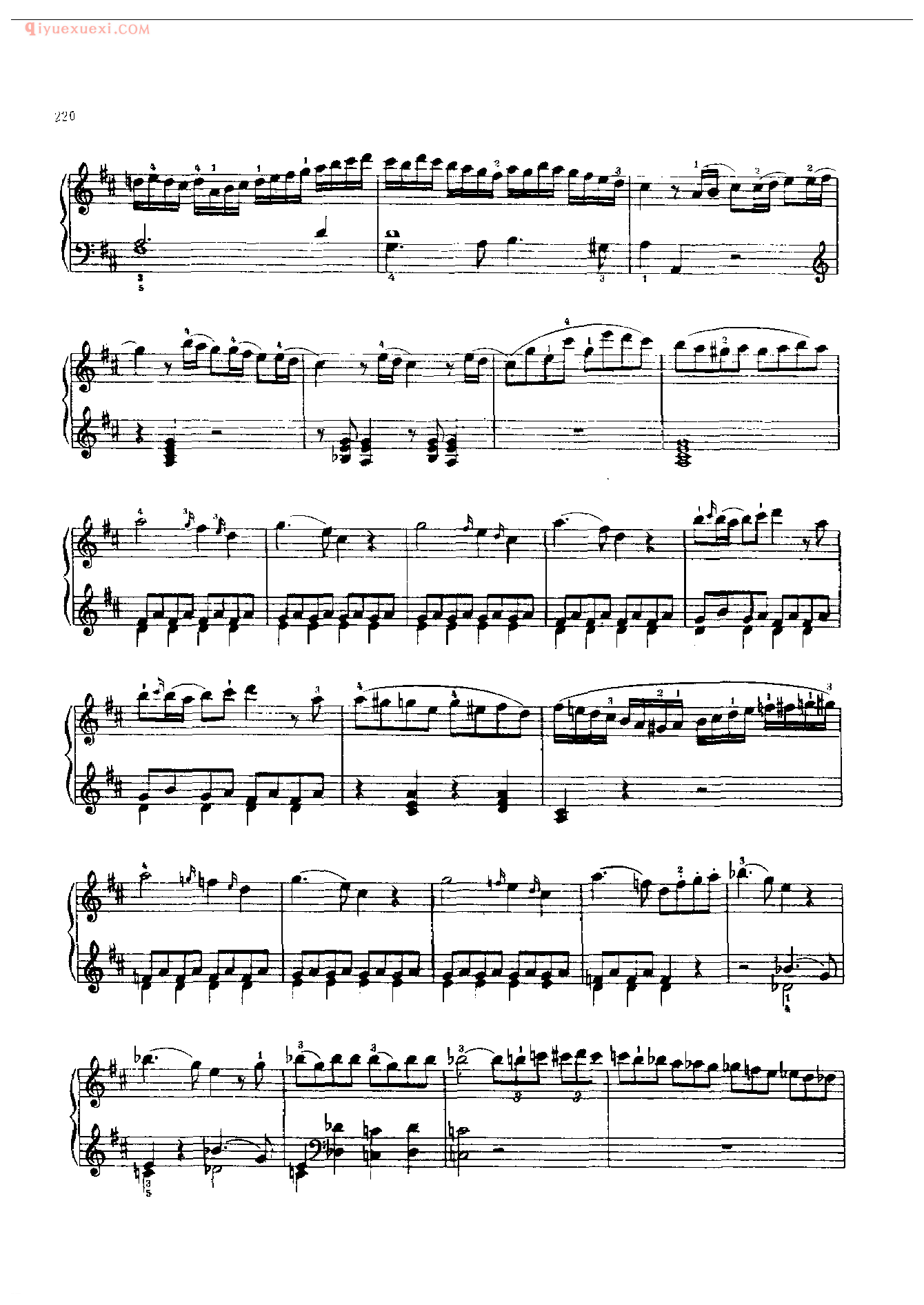 钢琴曲精选：回旋曲(D大调〉(Rondo in D. K.V. 485)莫扎特