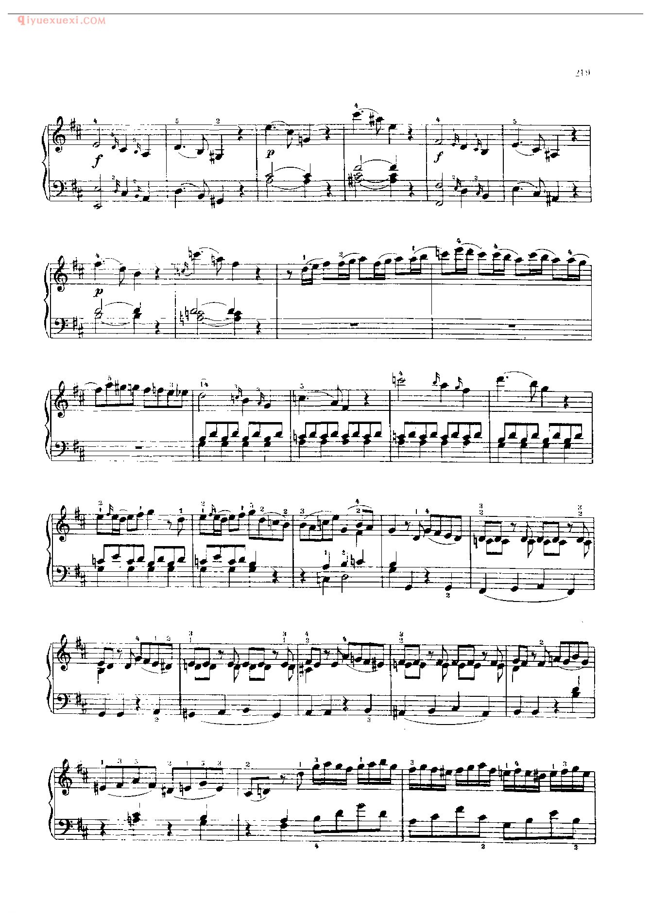 钢琴曲精选：回旋曲(D大调〉(Rondo in D. K.V. 485)莫扎特