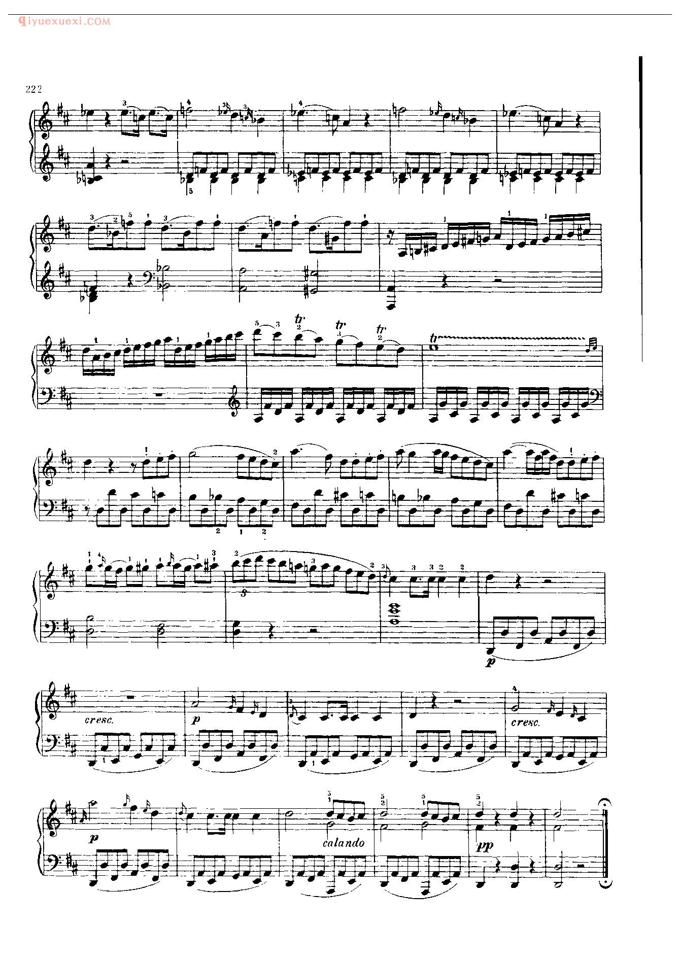 钢琴曲精选：回旋曲(D大调〉(Rondo in D. K.V. 485)莫扎特