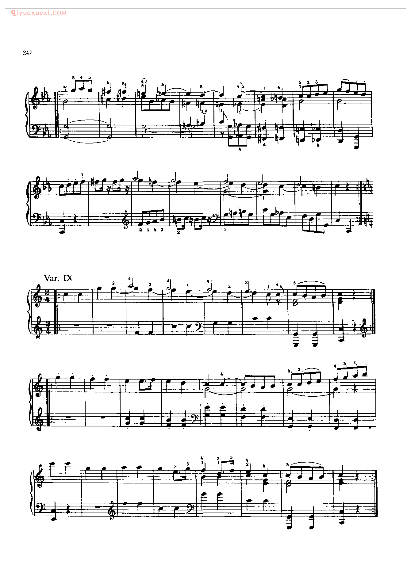 钢琴曲精选:纺纱曲(Spinnerlied~Lieder ohne worte)门德尔松