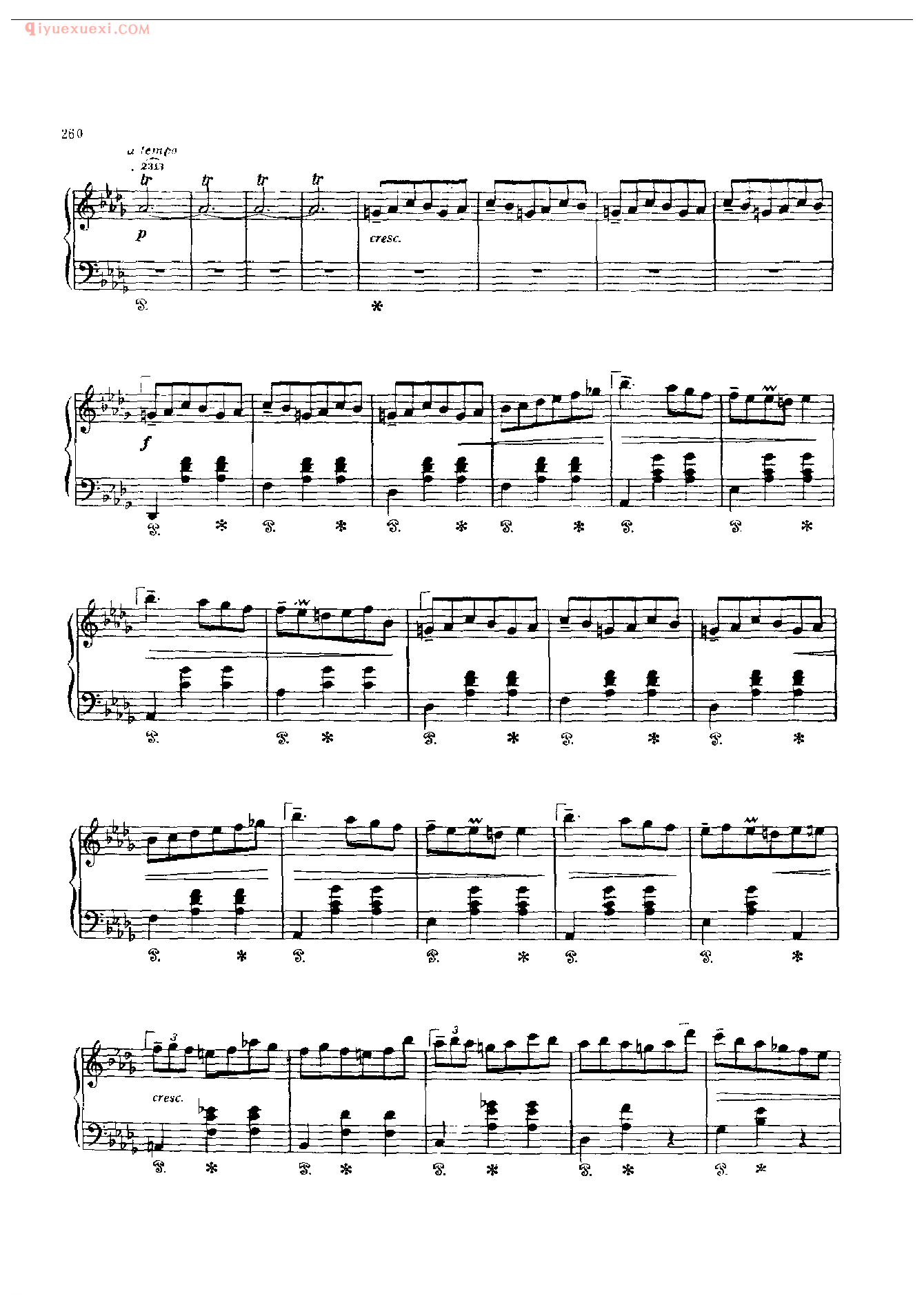 钢琴曲精选:“小狗”圆舞曲 降D大调(Valse in D flat Petit Chien)肖邦