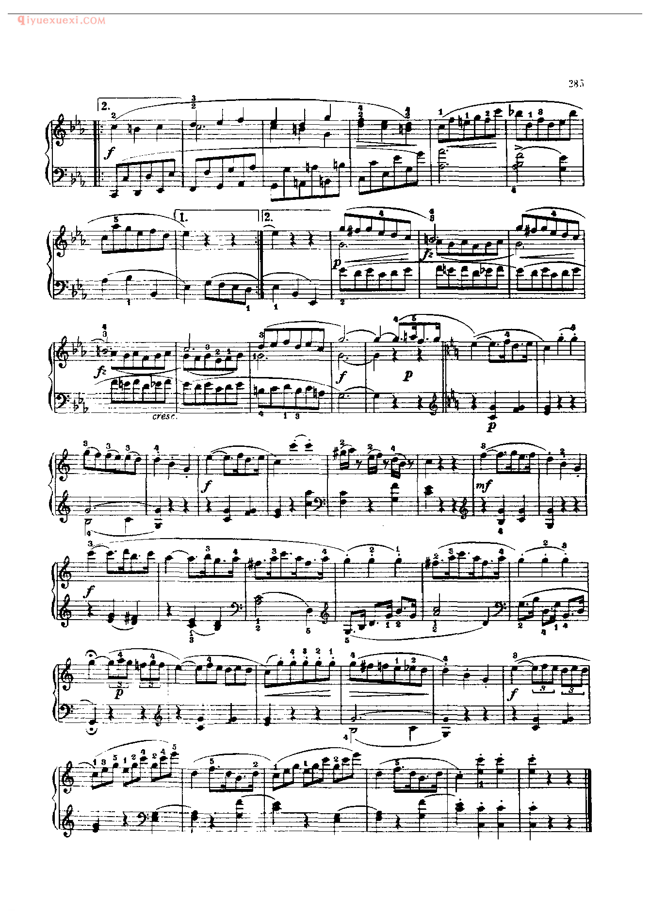 钢琴曲精选:奏鸣曲(C大调)(Sonata in C) 海顿