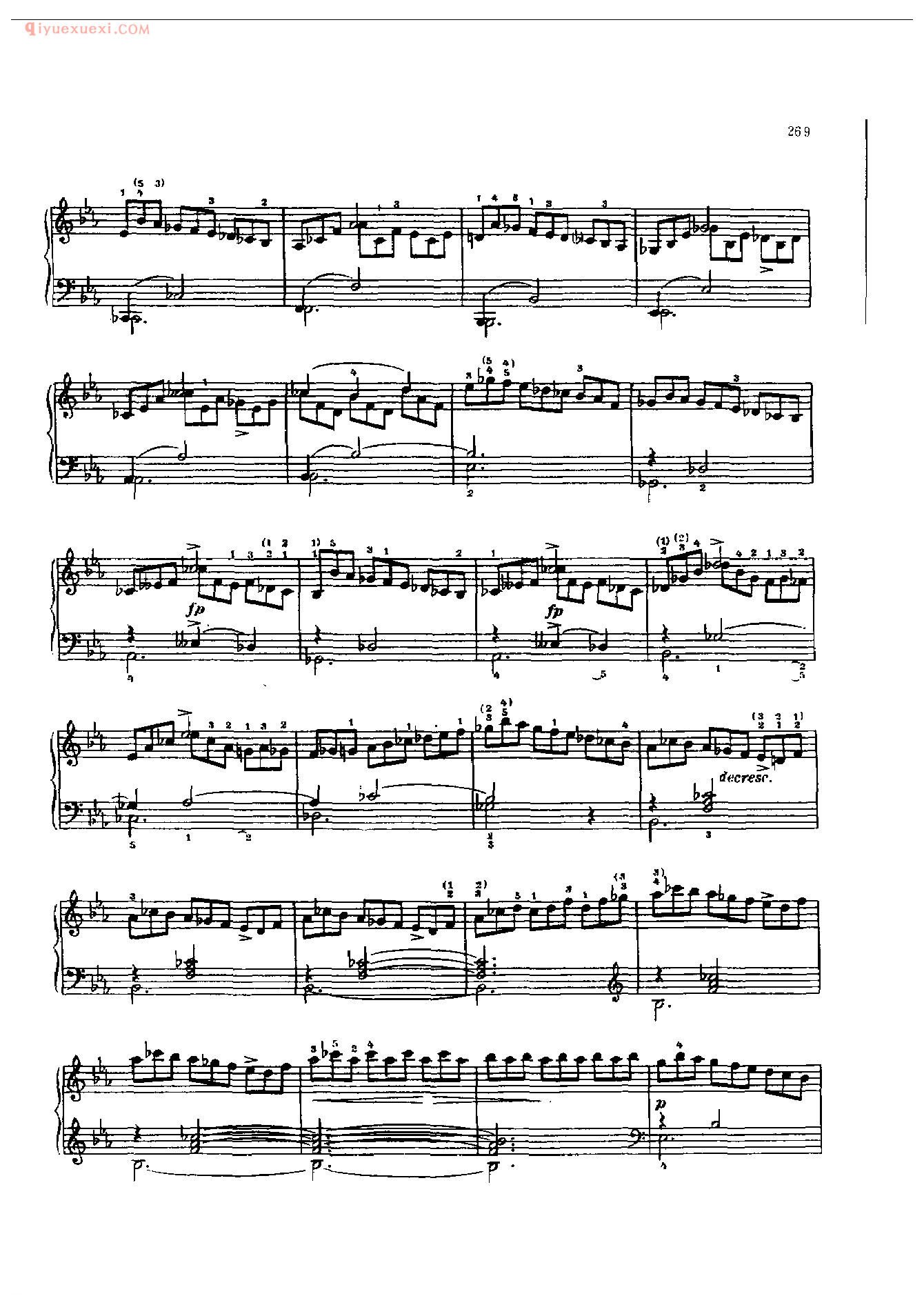 钢琴曲精选:即兴曲(第2首〉(Impromptu ll , Op. 90一2 )舒柏特
