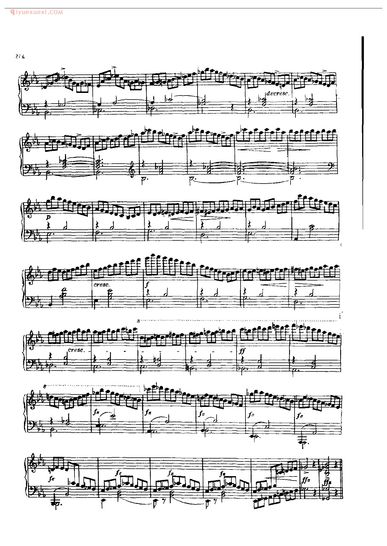 钢琴曲精选:即兴曲(第2首〉(Impromptu ll , Op. 90一2 )舒柏特