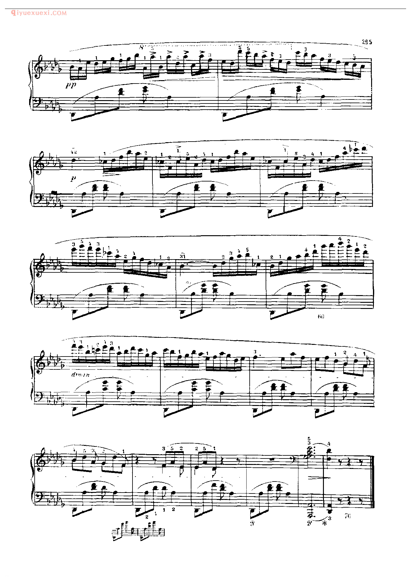 钢琴曲精选：摇篮曲(Berceuse) 肖邦