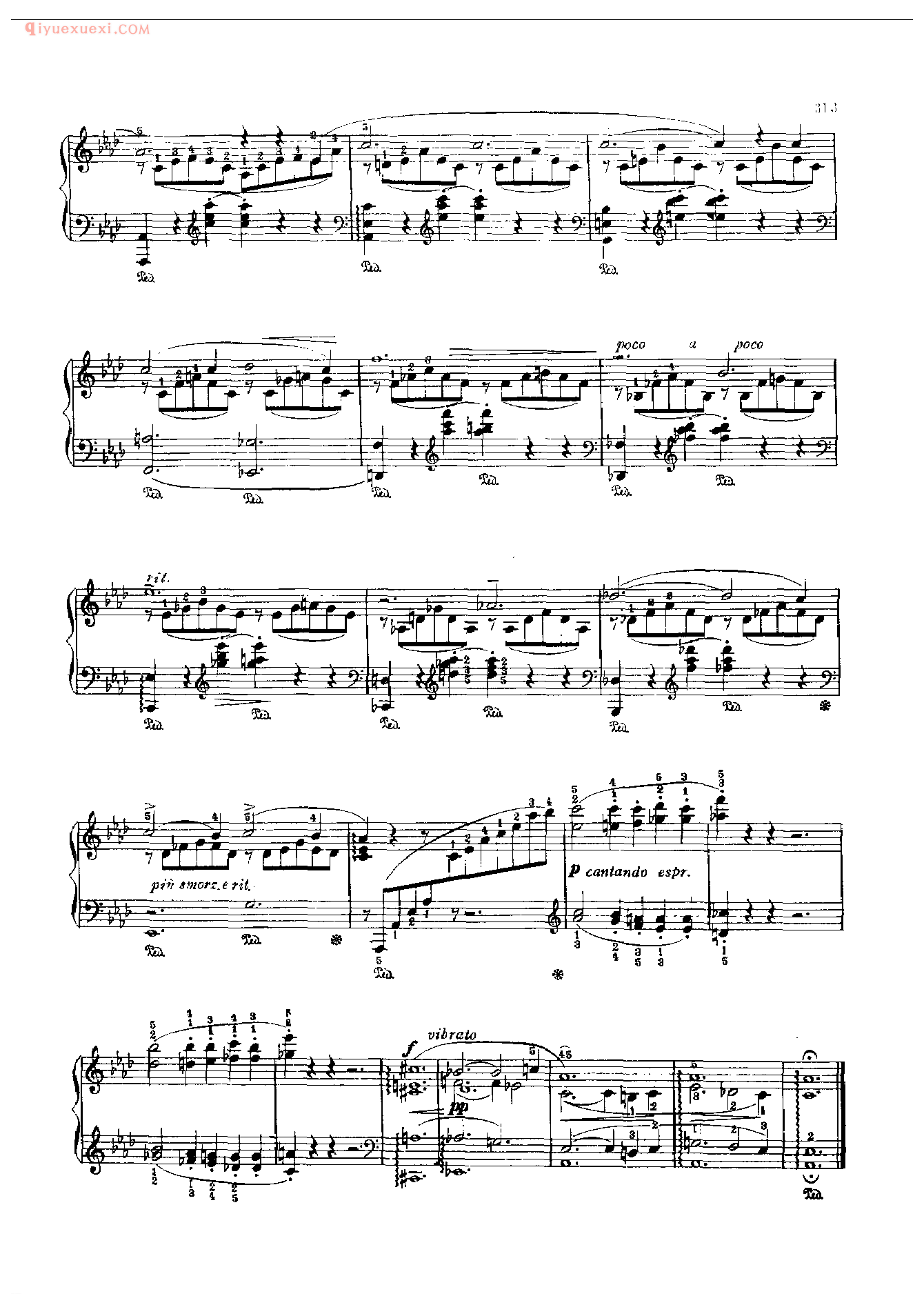 钢琴曲精选:爱之梦(第3首)(Liebestraum Ⅲ )李斯特