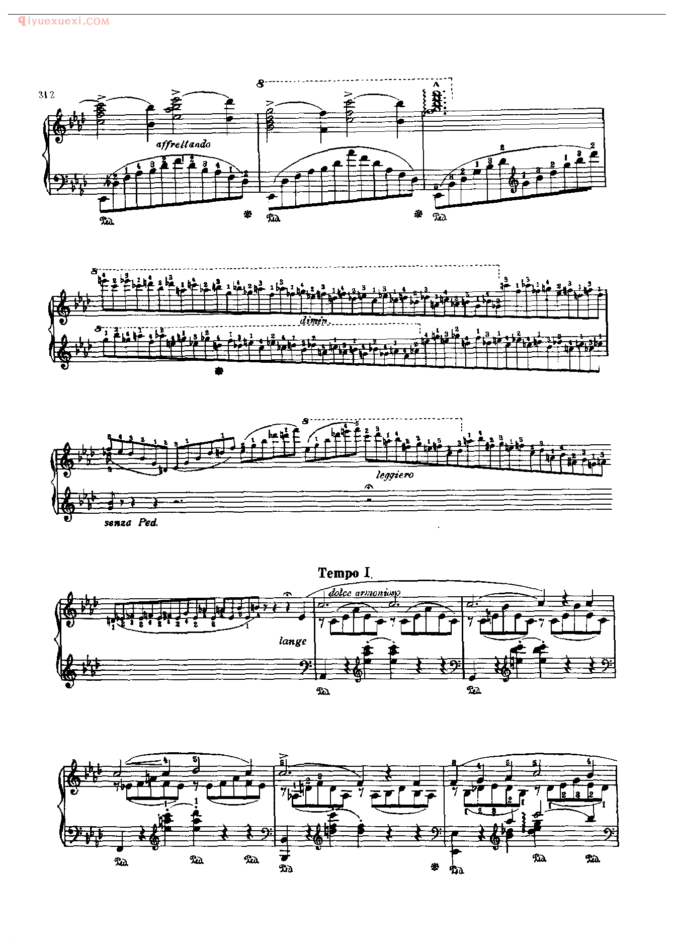 钢琴曲精选:爱之梦(第3首)(Liebestraum Ⅲ )李斯特