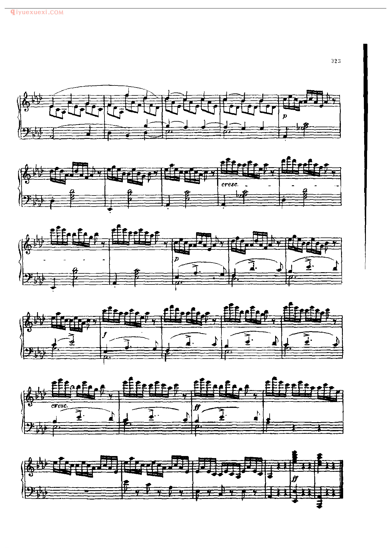 钢琴曲精选：即兴曲(第4首)(Impromptu Ⅳ ,Op. 90-4) 舒柏特