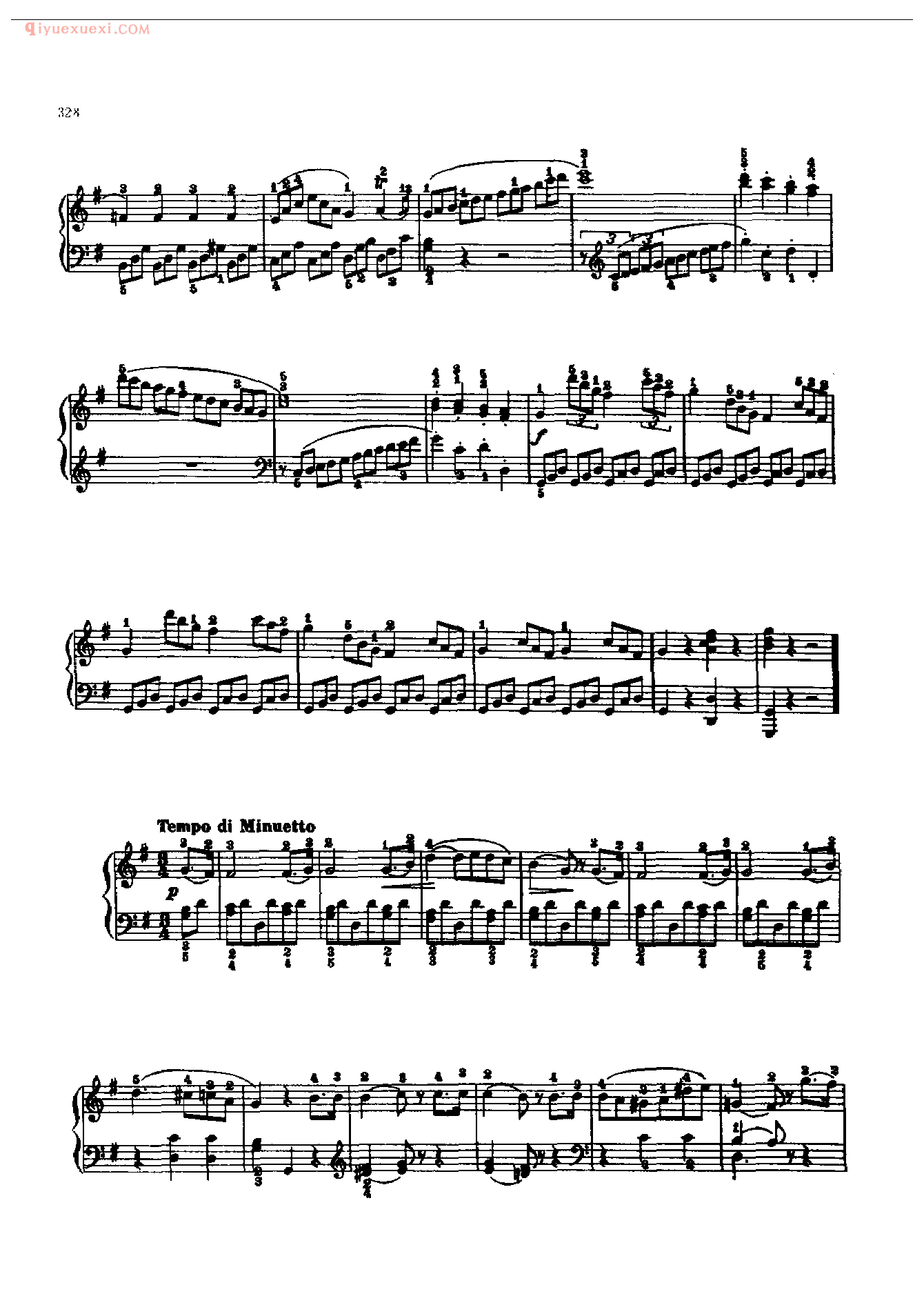 钢琴曲精选:奏鸣曲(G大调)(Sonata in G. Op.49一2)贝多芬