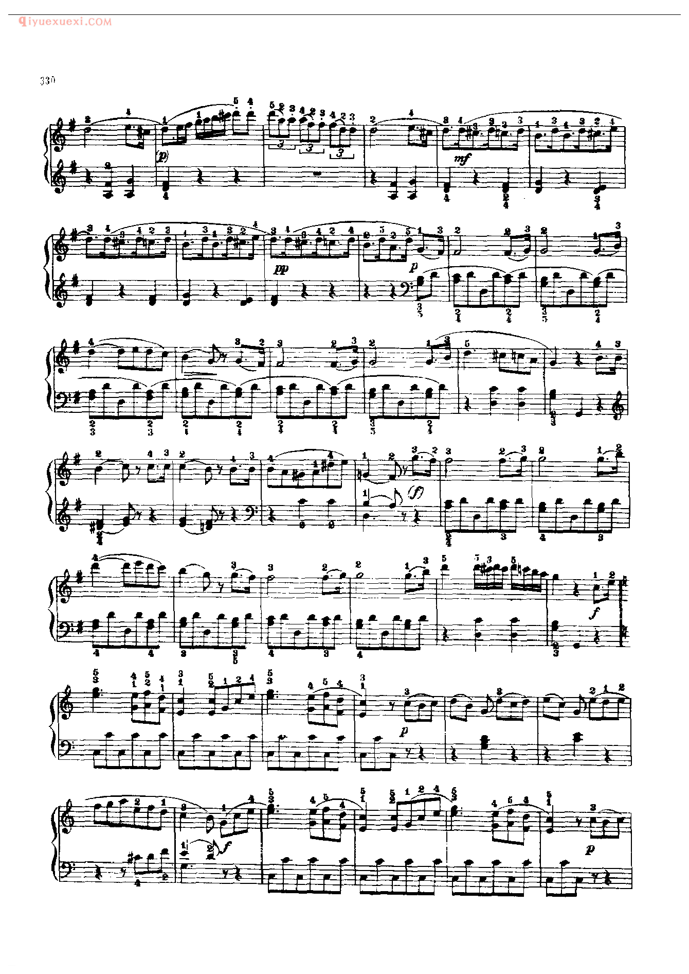 钢琴曲精选:奏鸣曲(G大调)(Sonata in G. Op.49一2)贝多芬