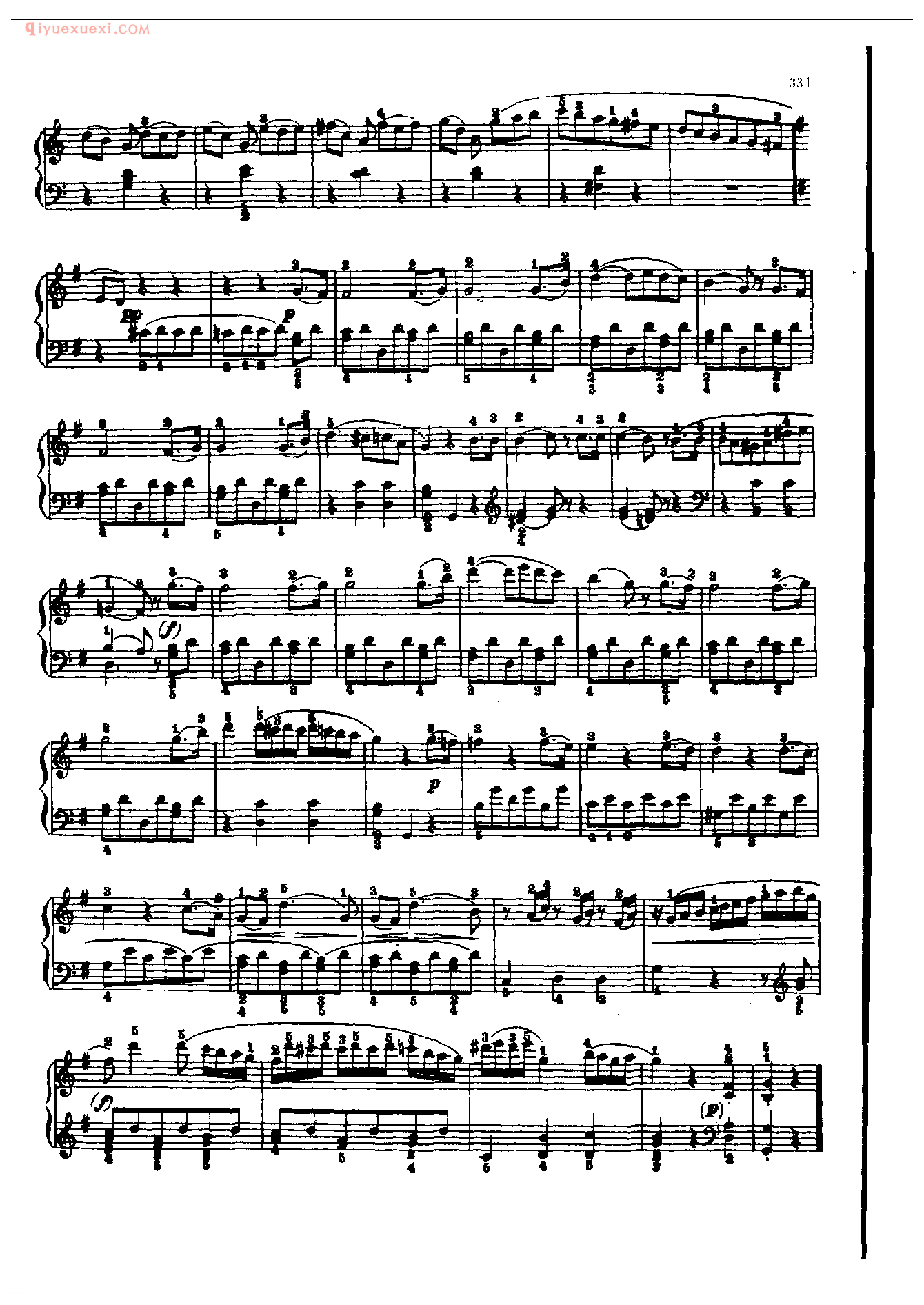 钢琴曲精选:奏鸣曲(G大调)(Sonata in G. Op.49一2)贝多芬