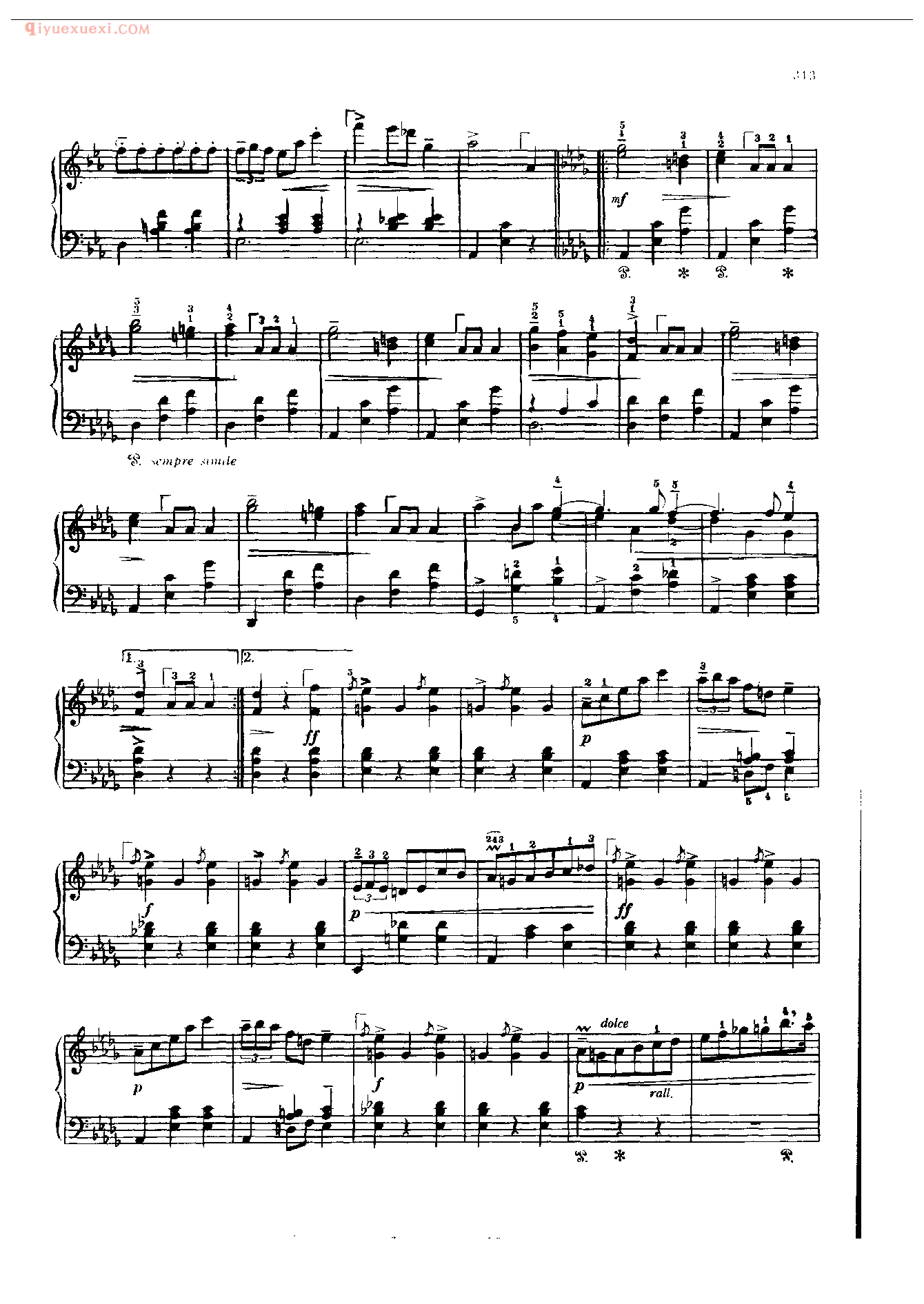 钢琴曲精选:辉煌的大圆舞曲(Grande Valse Brillante) 肖邦