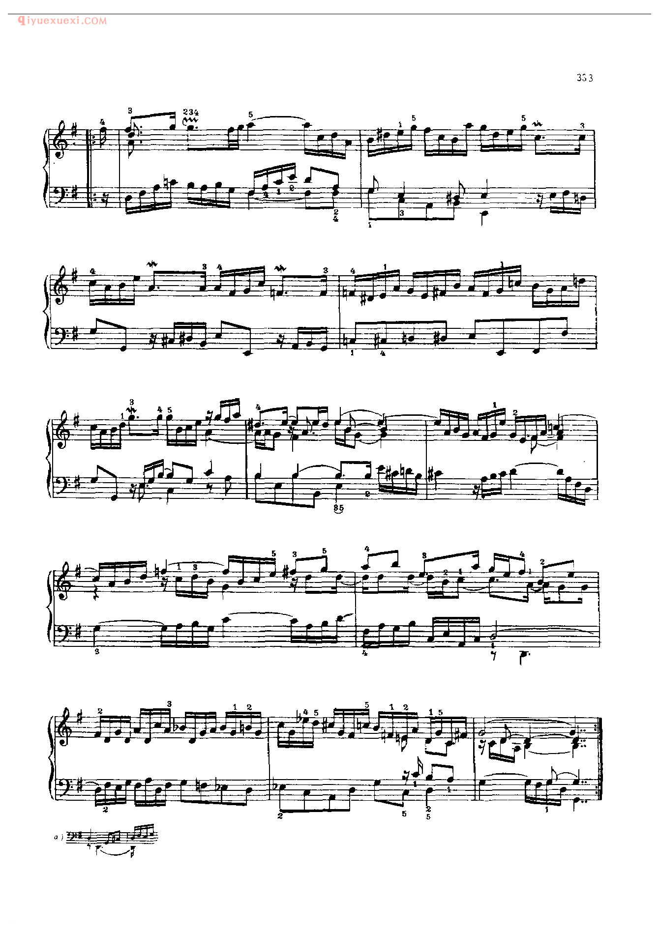 钢琴曲精选:阿列曼德舞曲(Allemand Franzosische Suiten v)约·塞·巴赫