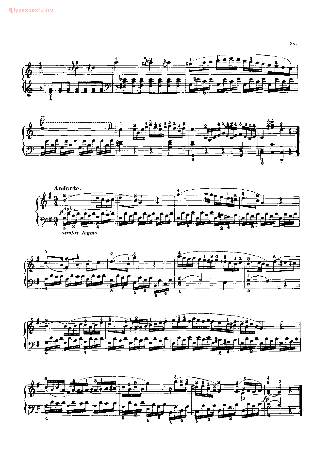 钢琴曲精选:奏鸣曲(C大调〉(Sonata in C,K. V.545)莫扎特