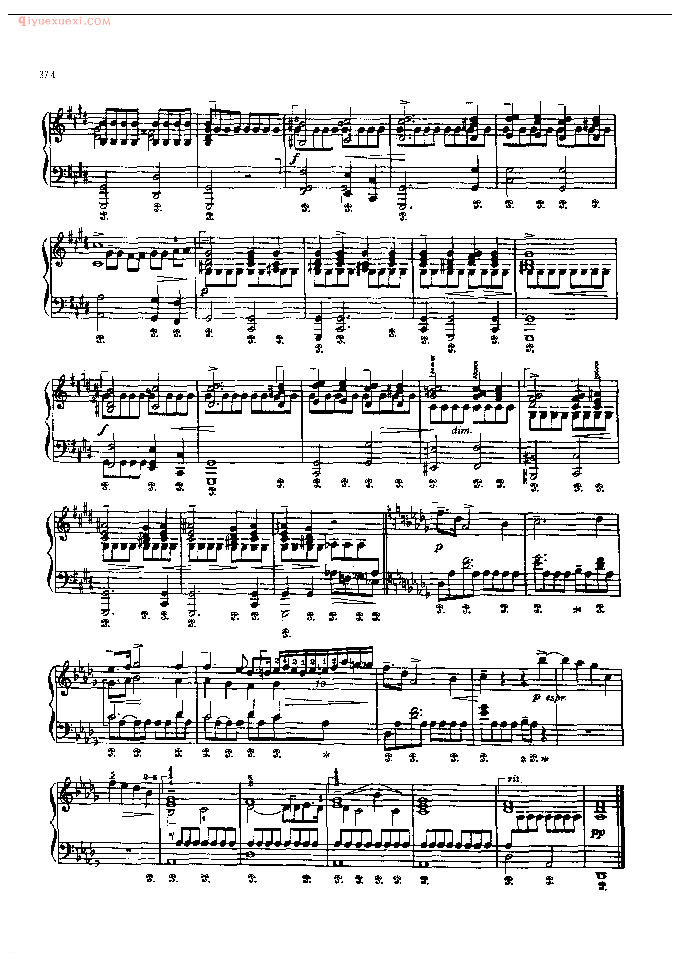 钢琴曲精选:雨点前跋曲(降D大调)(Prelude in D flat Raindrop)肖邦