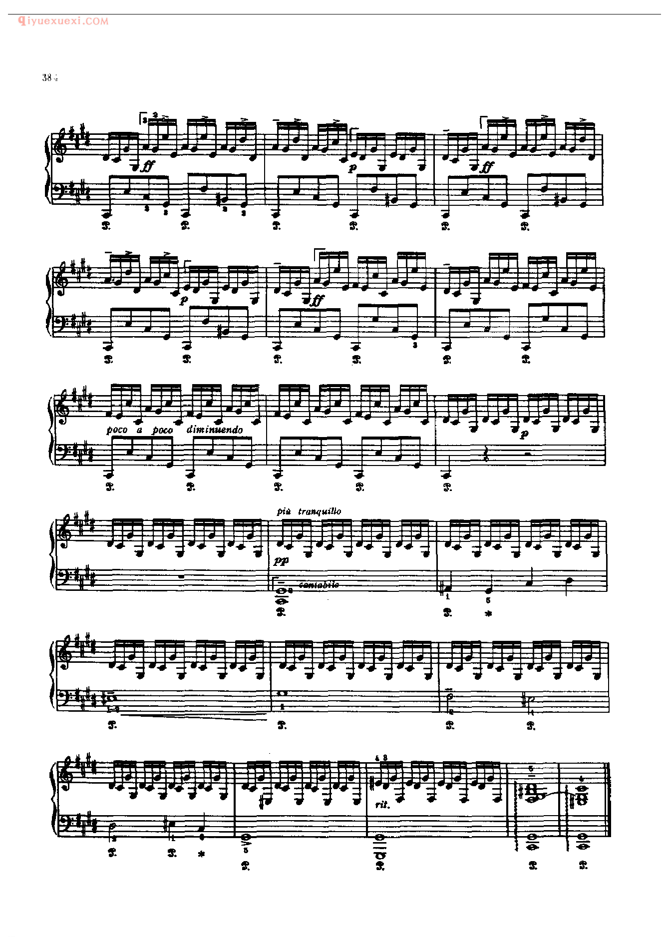 钢琴曲精选:幻想即兴曲(Fantasie-Impromptu) 肖邦