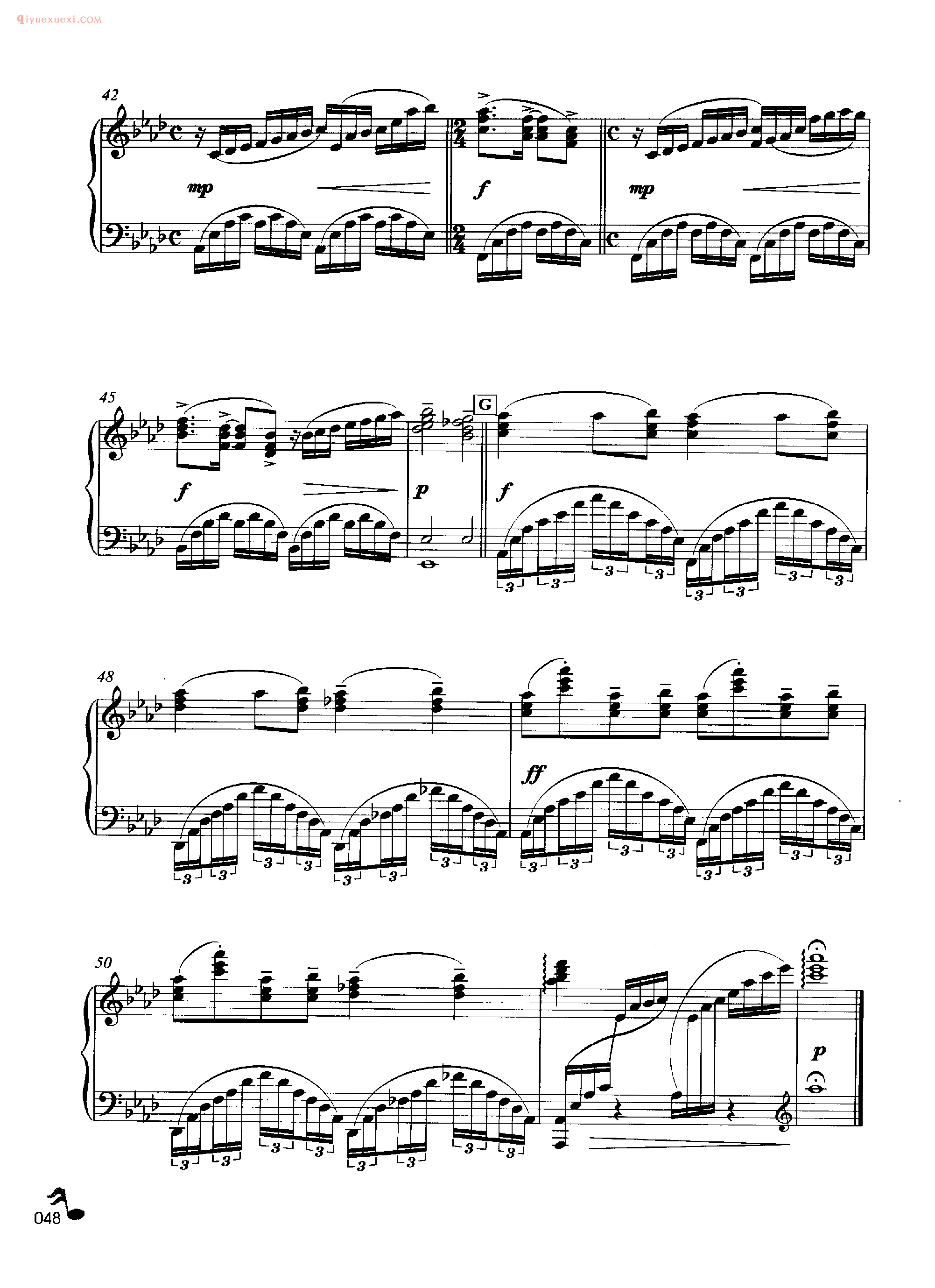 理查德·克莱德曼钢琴名曲《奔放的旋律》钢琴乐谱