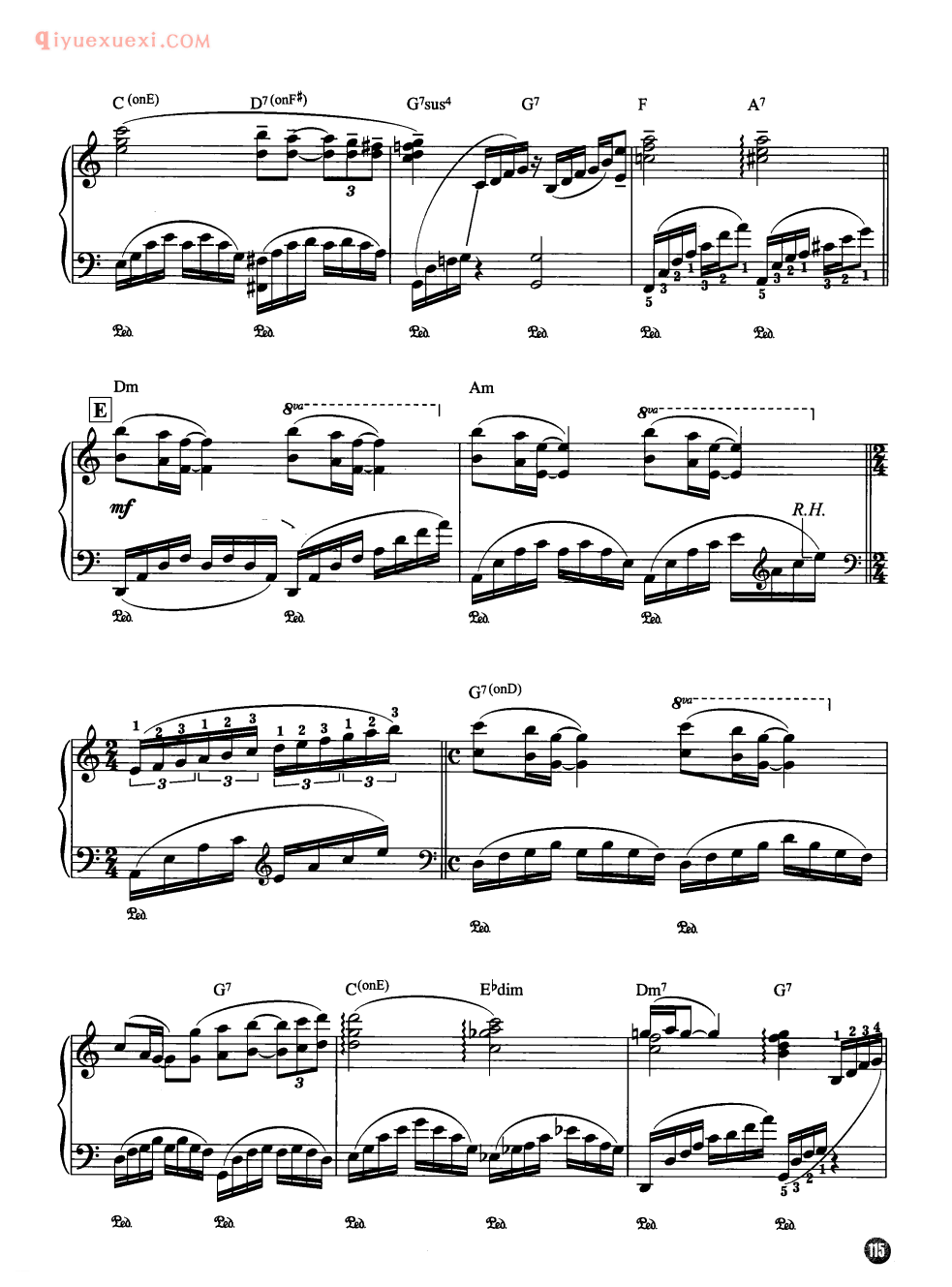 理查德克莱德曼名曲_魅力_钢琴乐谱