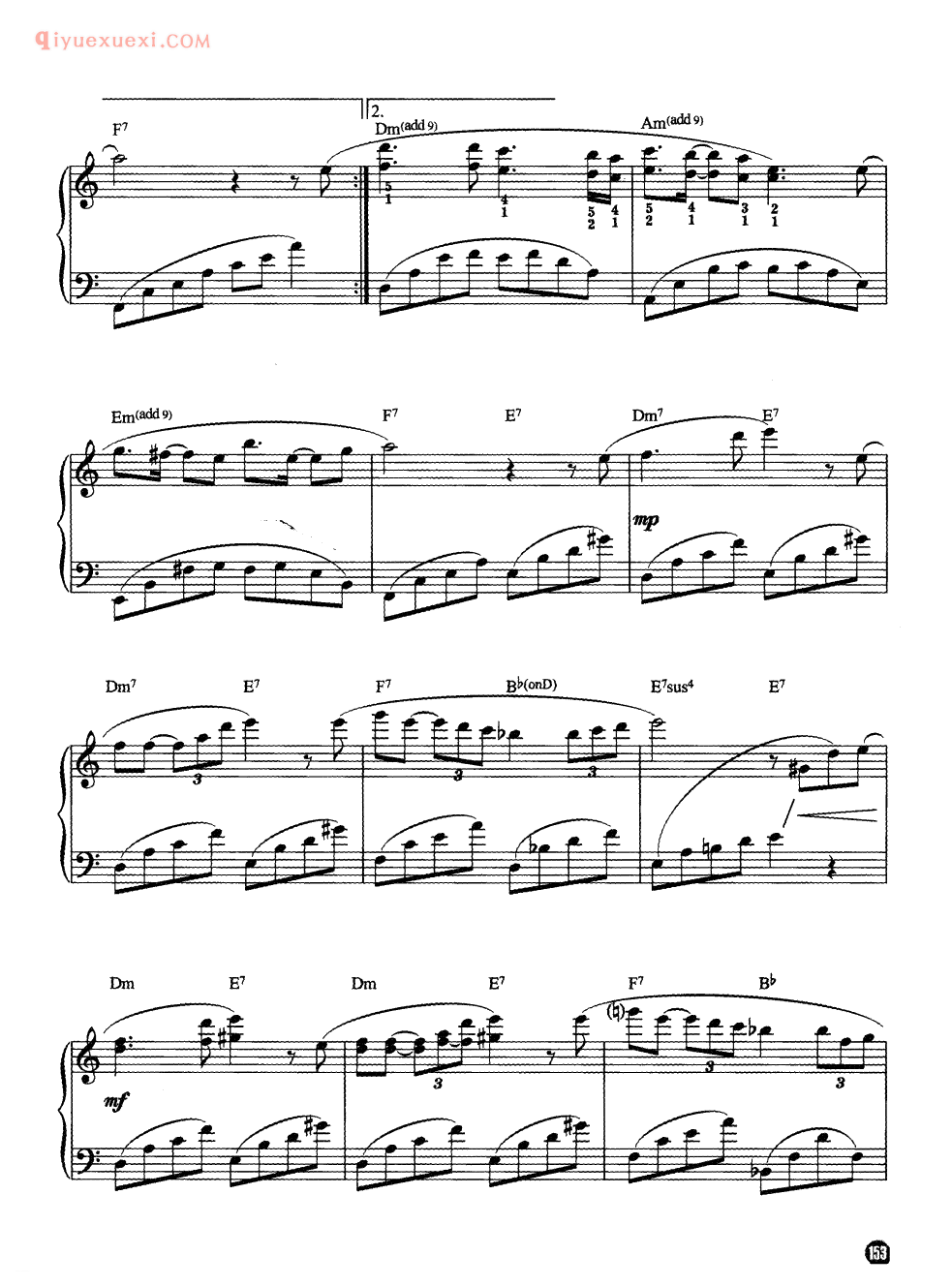 理查德克莱德曼名曲_孤独的路_钢琴乐谱