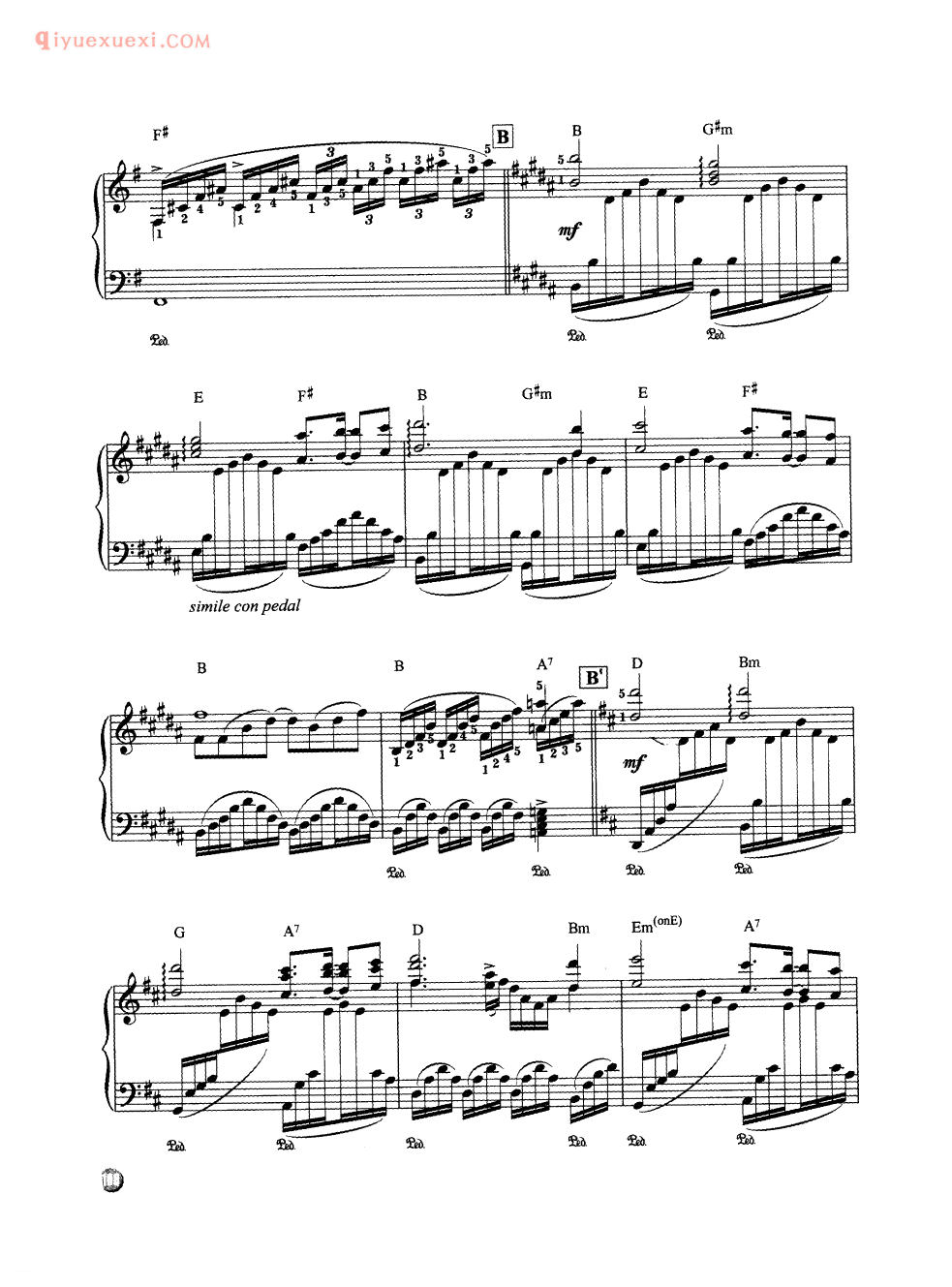 理查德克莱德曼名曲_拉梅尔_钢琴乐谱