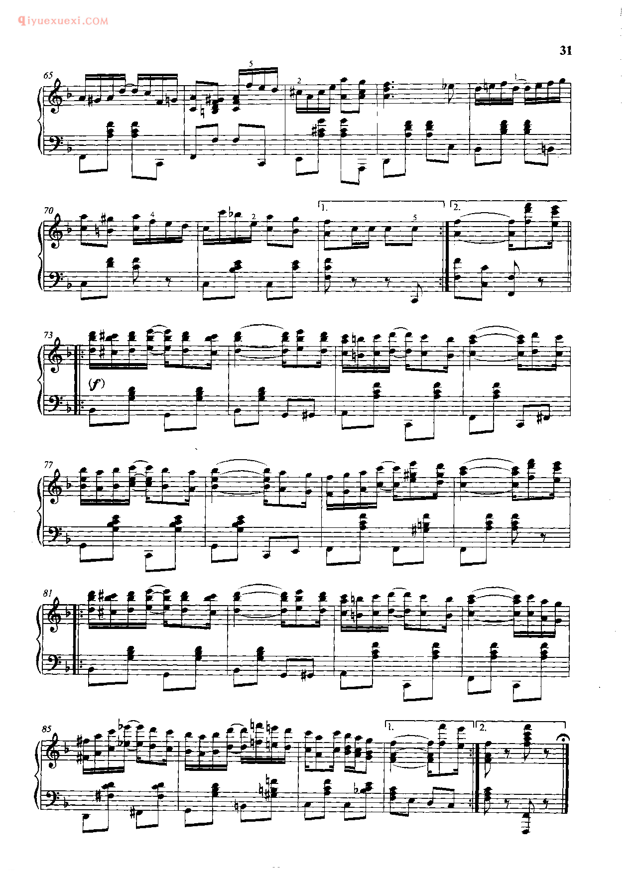 雷格泰姆舞钢琴曲_奋发有为的生活_斯科特·乔普林