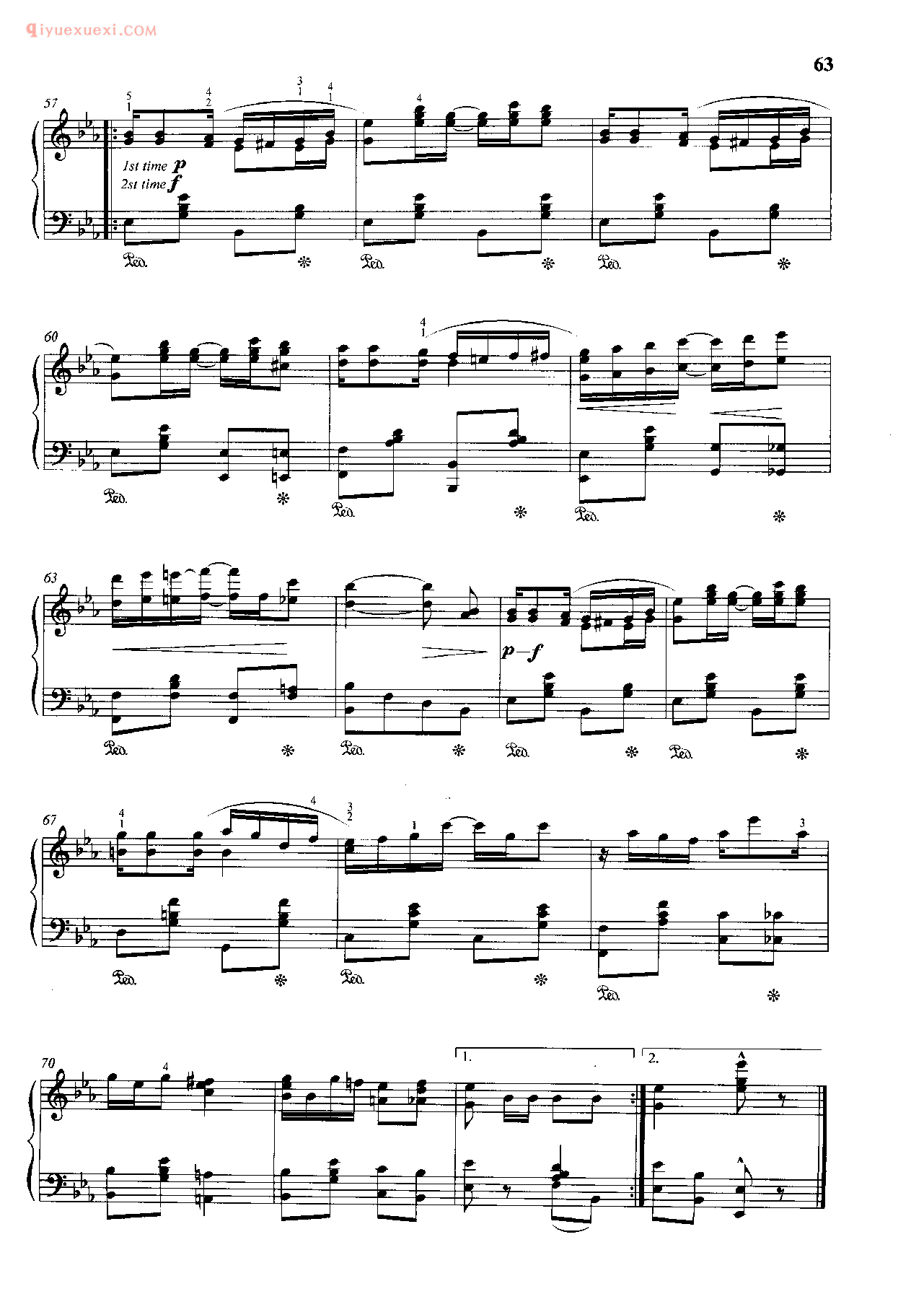 雷格泰姆舞钢琴曲_小瀑布_斯科特·乔普林