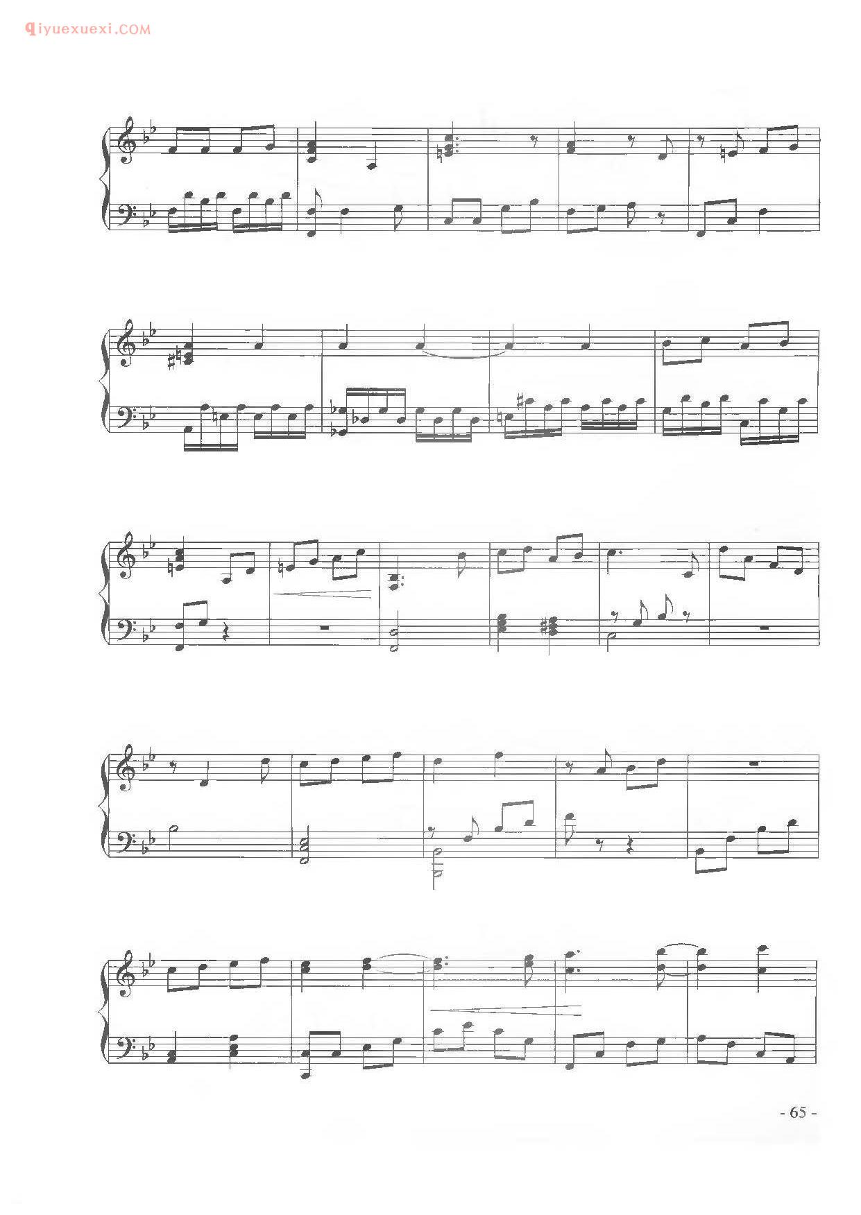 影视歌曲钢琴谱[独奏]_如果我曾离开你_选自奥斯卡获奖影片《卡米洛》