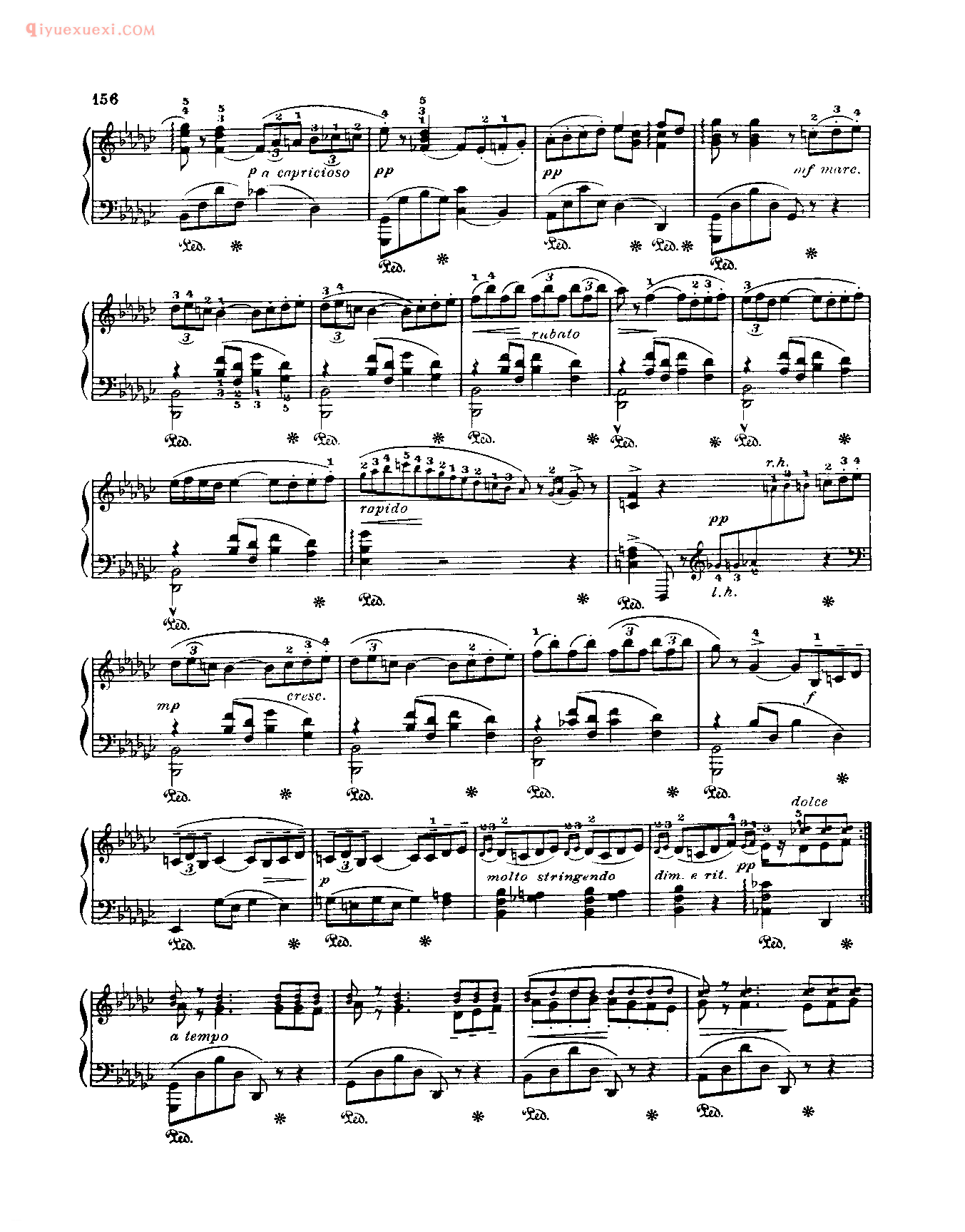 世界钢琴名曲谱_阿谀奉承者_夏米那德