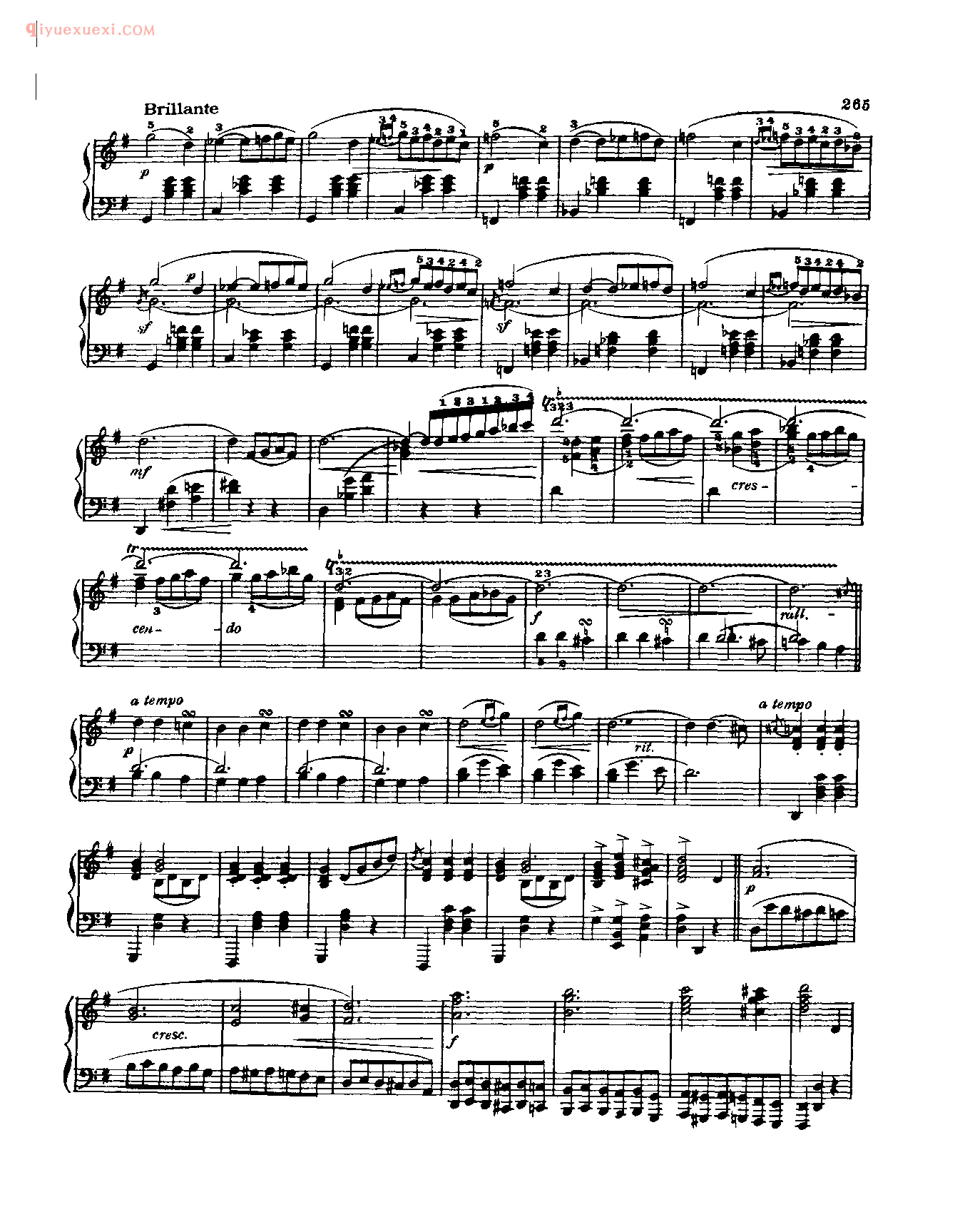 世界钢琴名曲谱_古式小步舞曲_帕岱莱夫斯基