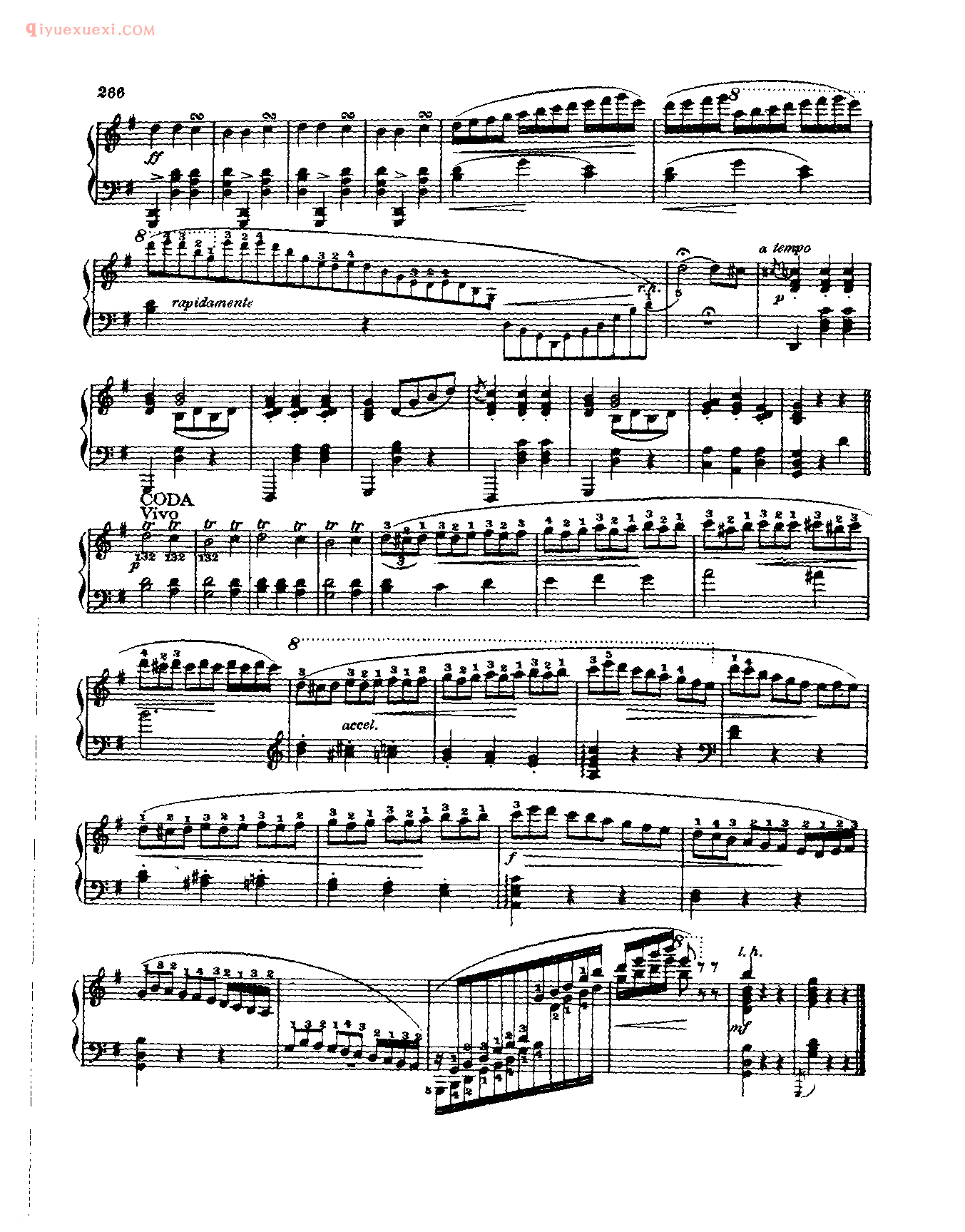 世界钢琴名曲谱_古式小步舞曲_帕岱莱夫斯基