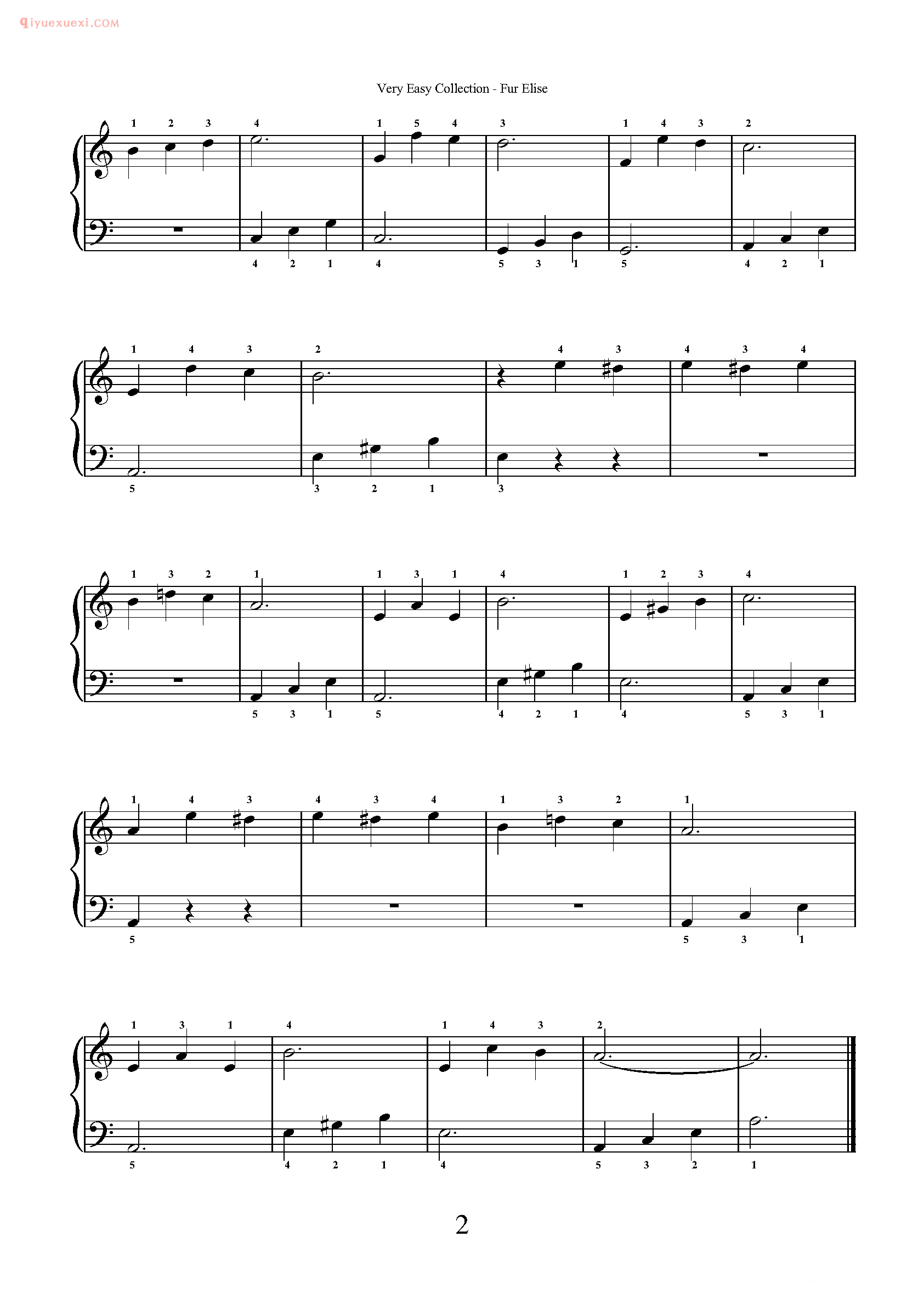 简单钢琴乐曲十首_外国超级简单钢琴练习曲十10五线谱