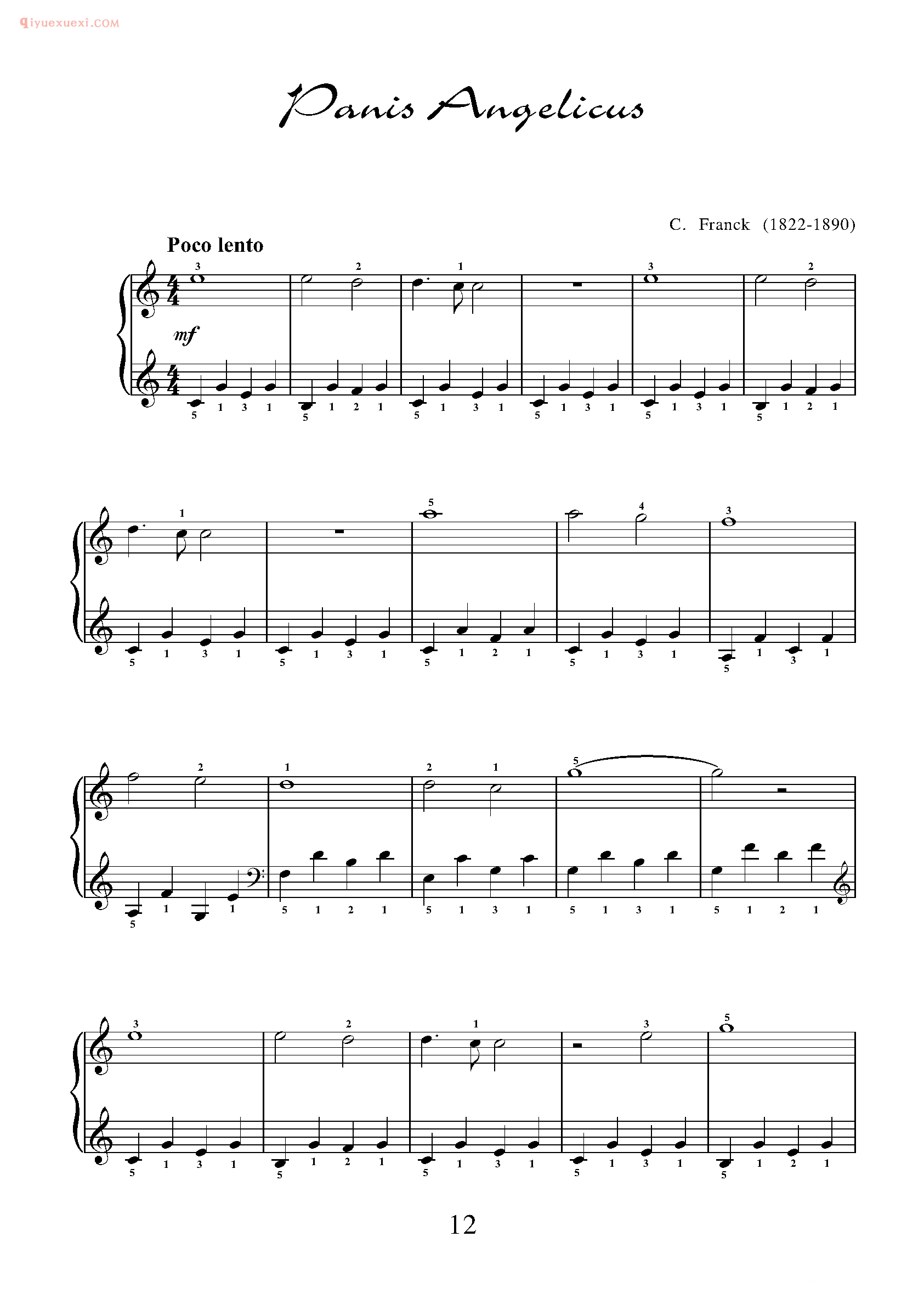 简单钢琴乐曲十首_外国超级简单钢琴练习曲十10五线谱