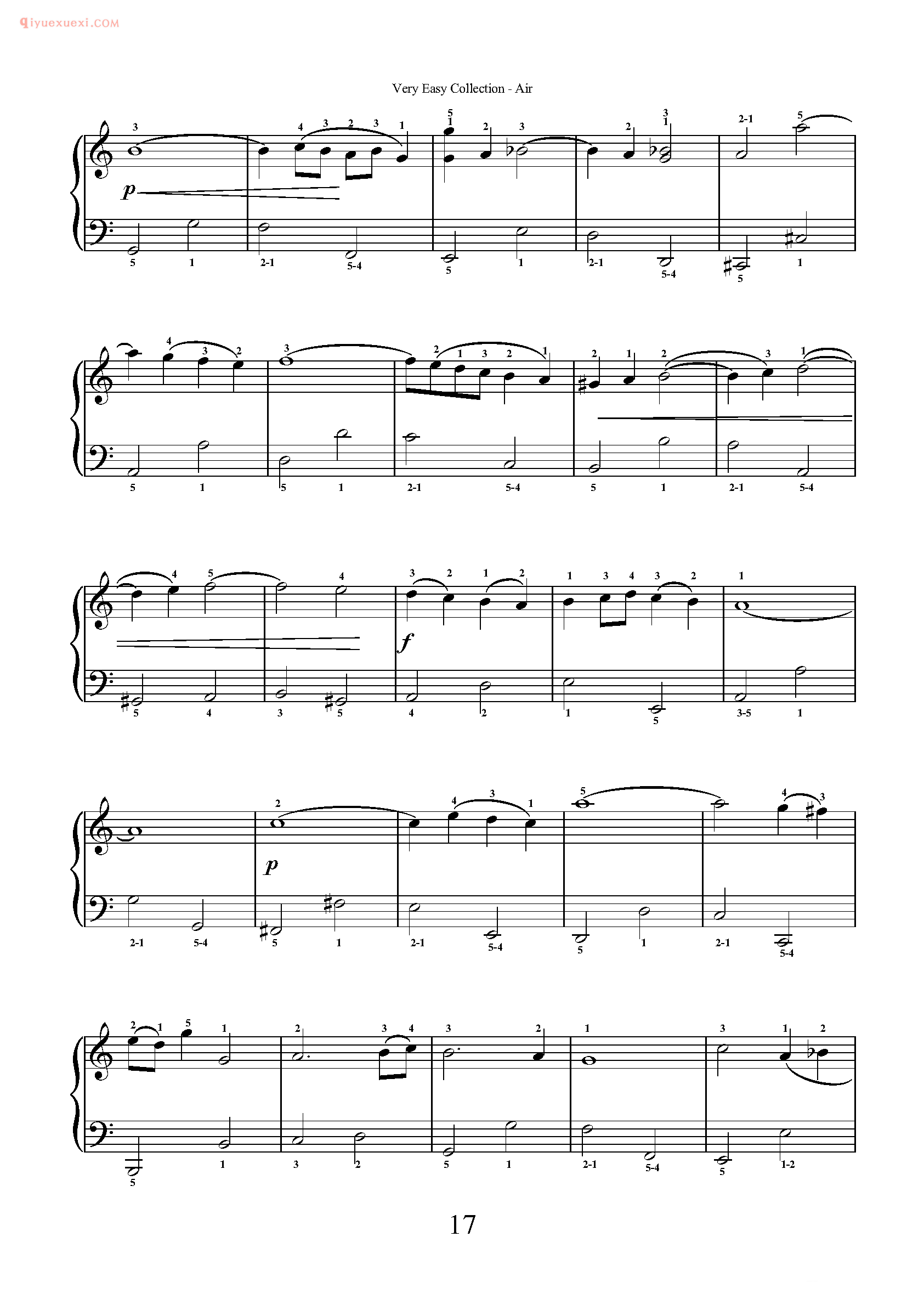 简单钢琴乐曲十首_外国超级简单钢琴练习曲十10五线谱