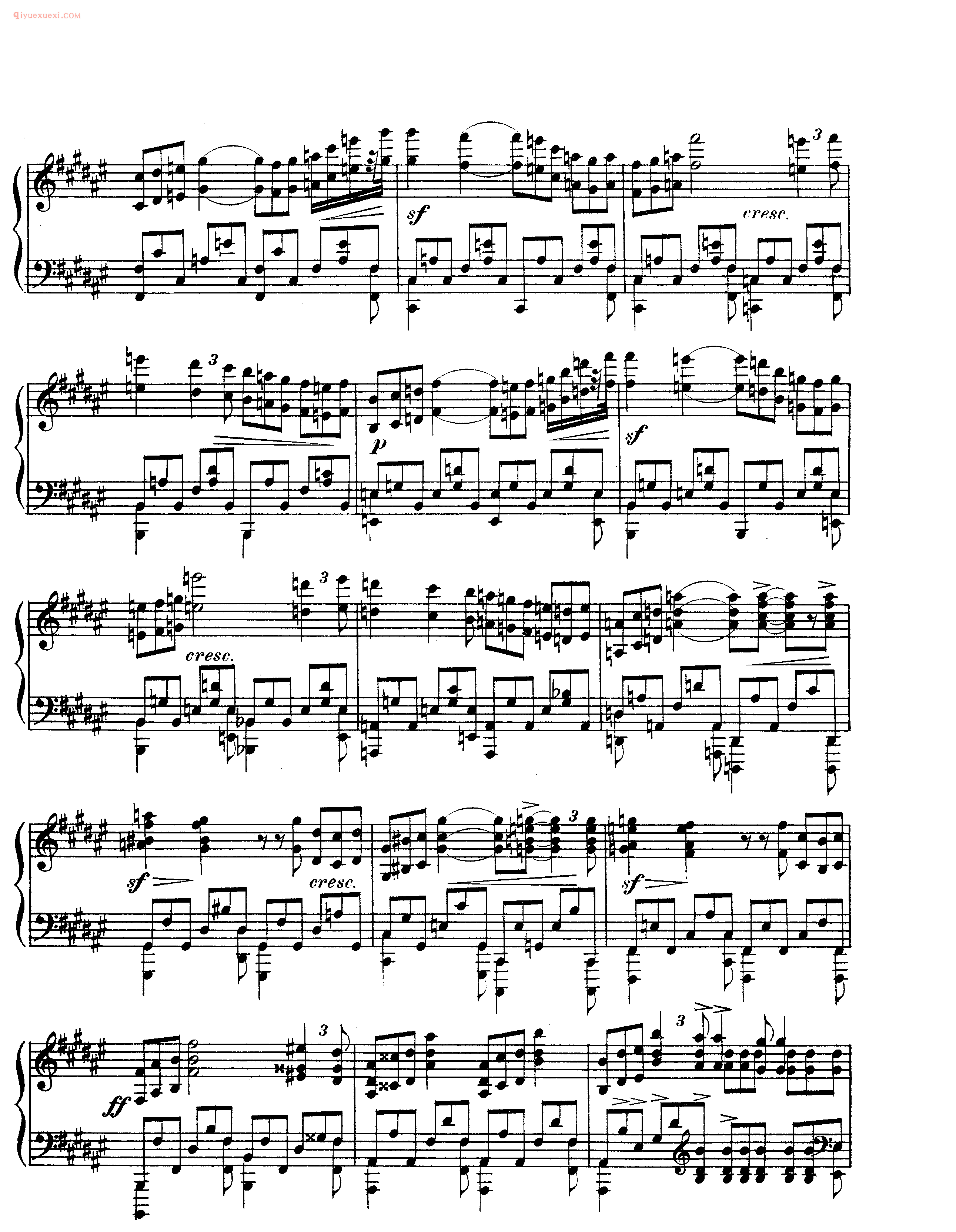 Etude In D Sharp Minor Op.8 No.12 'Patetico' - Scriabin