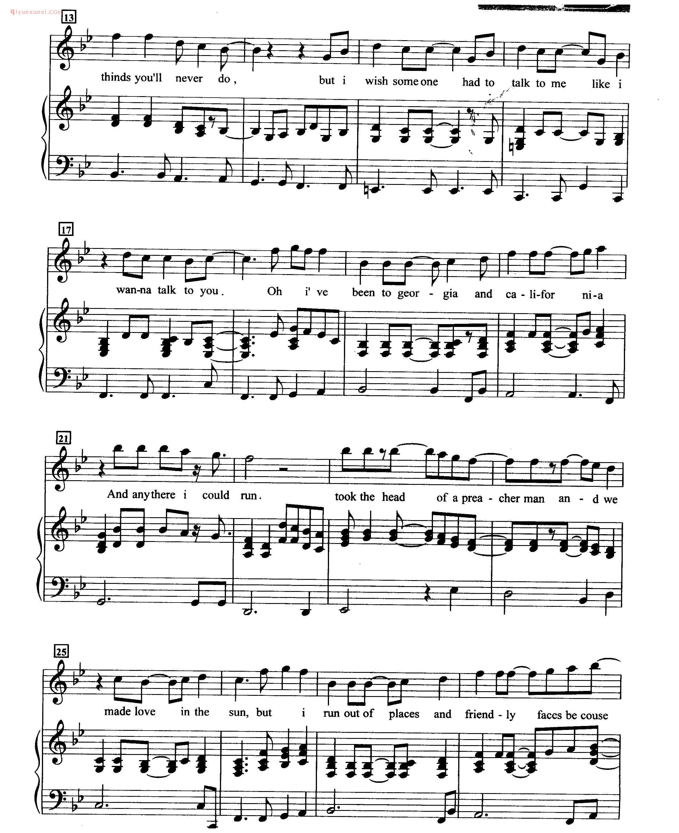 SHE歌曲钢琴谱_ I've never been to me