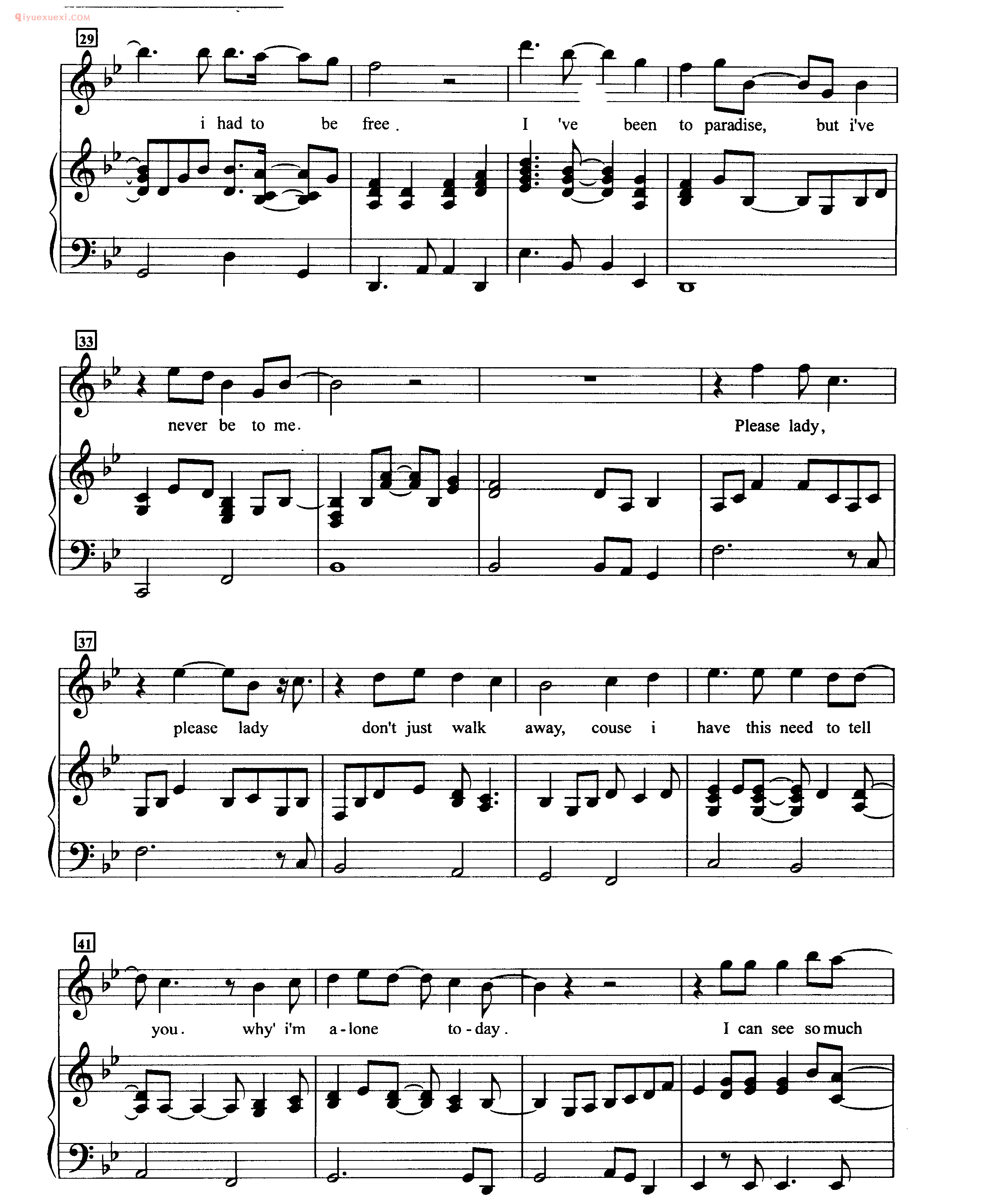 SHE歌曲钢琴谱_ I've never been to me