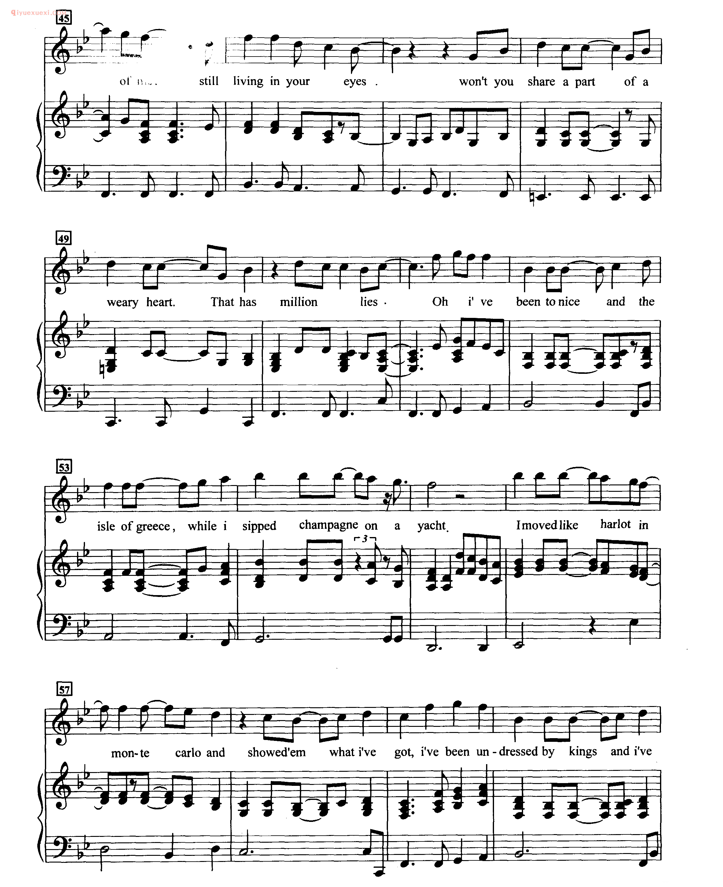 SHE歌曲钢琴谱_ I've never been to me