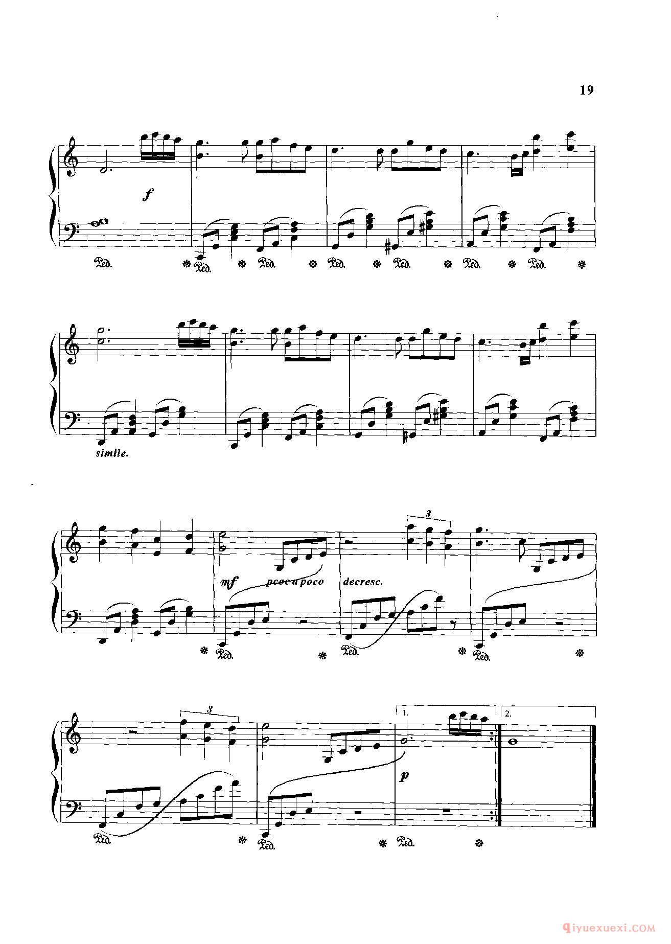 动漫音乐钢琴谱_光さす庭《少女革命》插曲