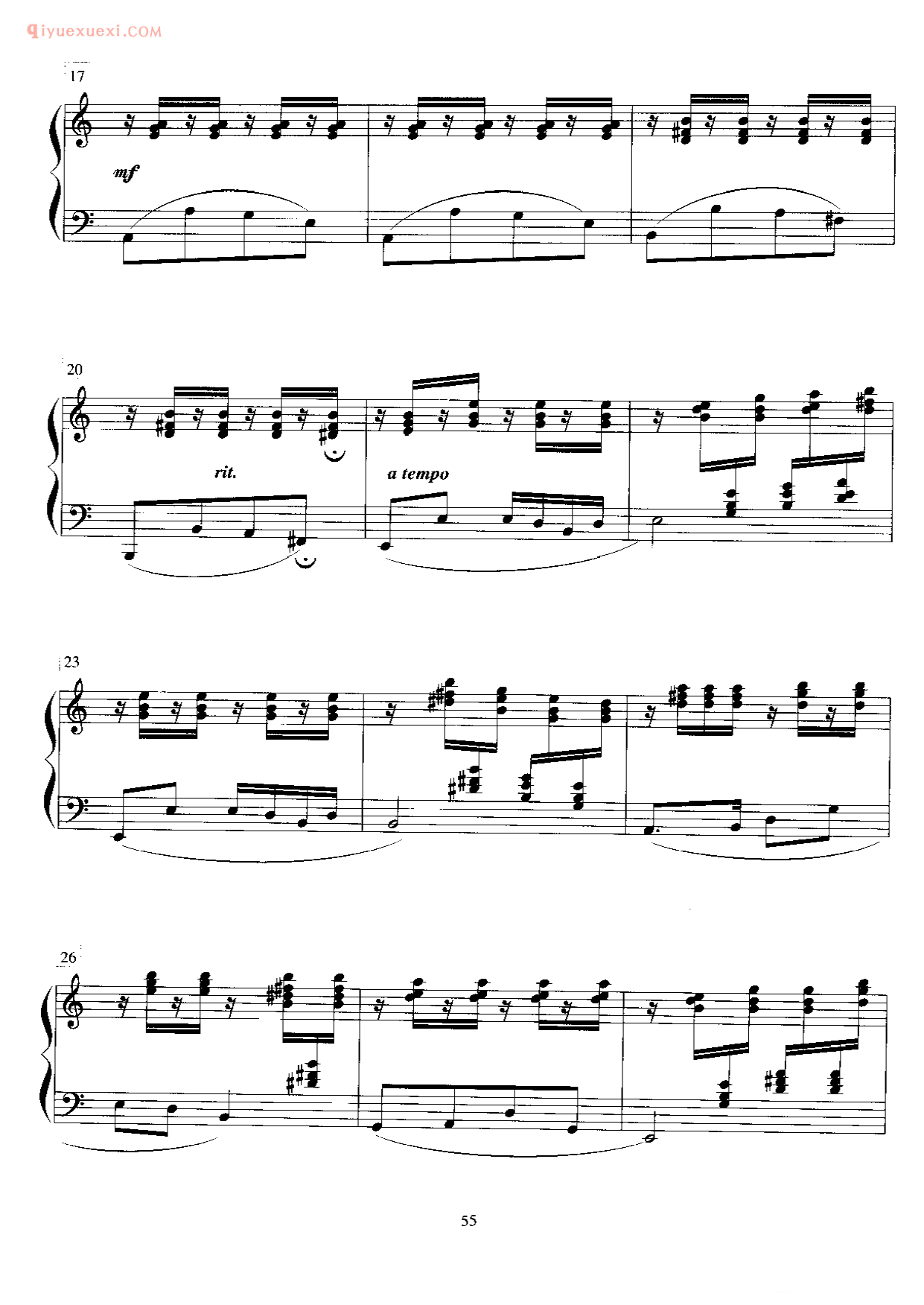 草原骏马(小托卡塔)_中国钢琴小曲_中国钢琴小曲