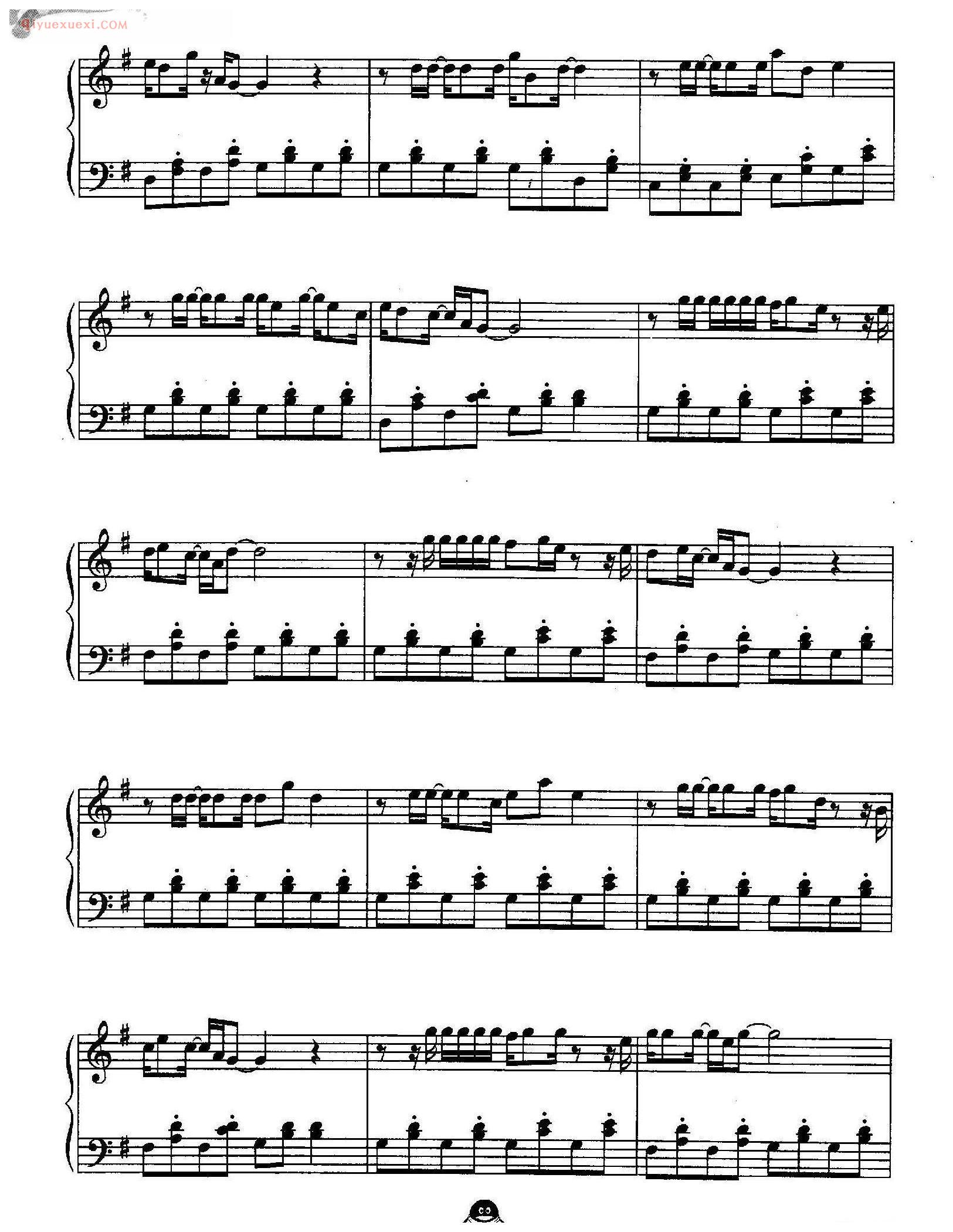 火拼泡泡龙背景音乐五线谱(2)_QQ游戏音乐钢琴曲