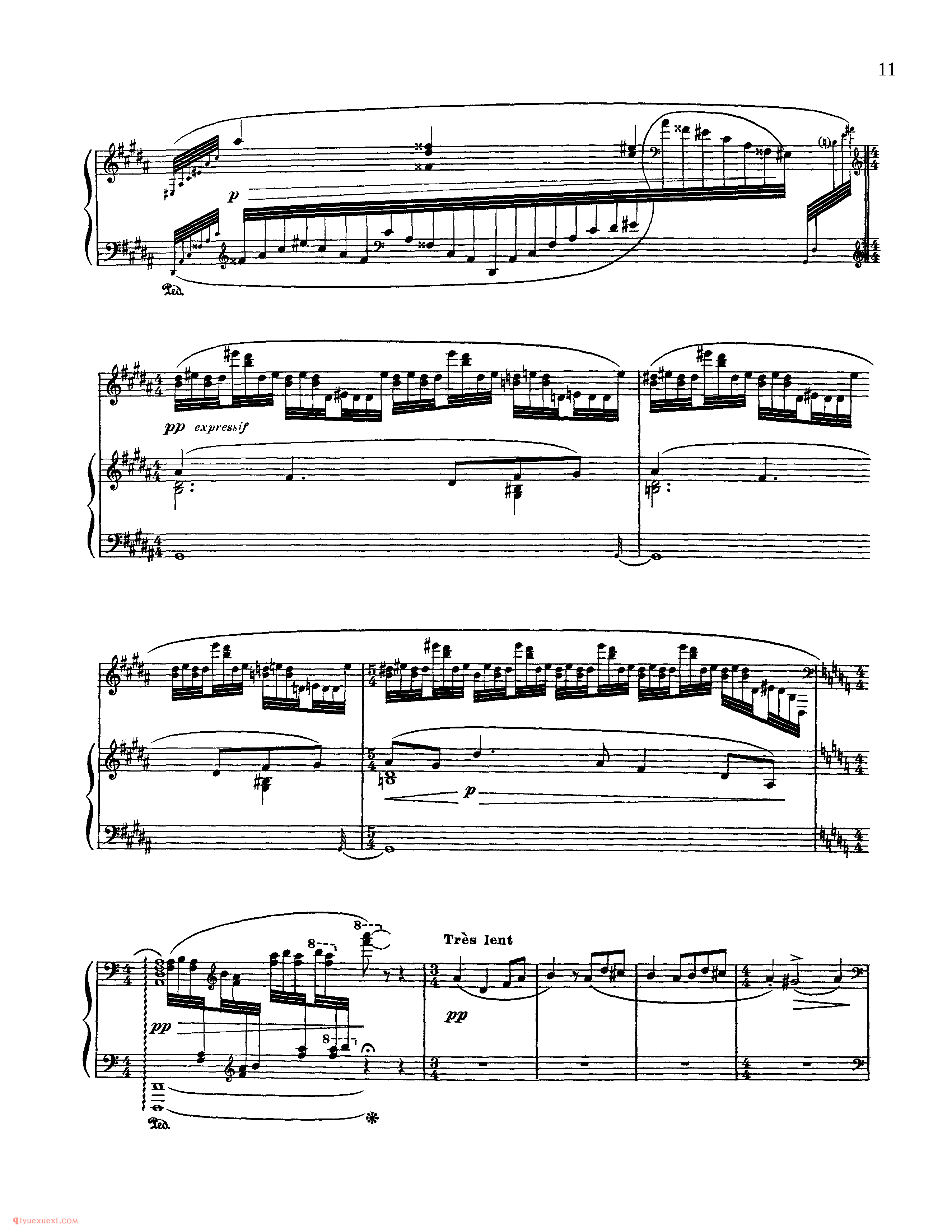 夜之幽灵_Ravel Gaspard de la nuit_超高难度钢琴谱
