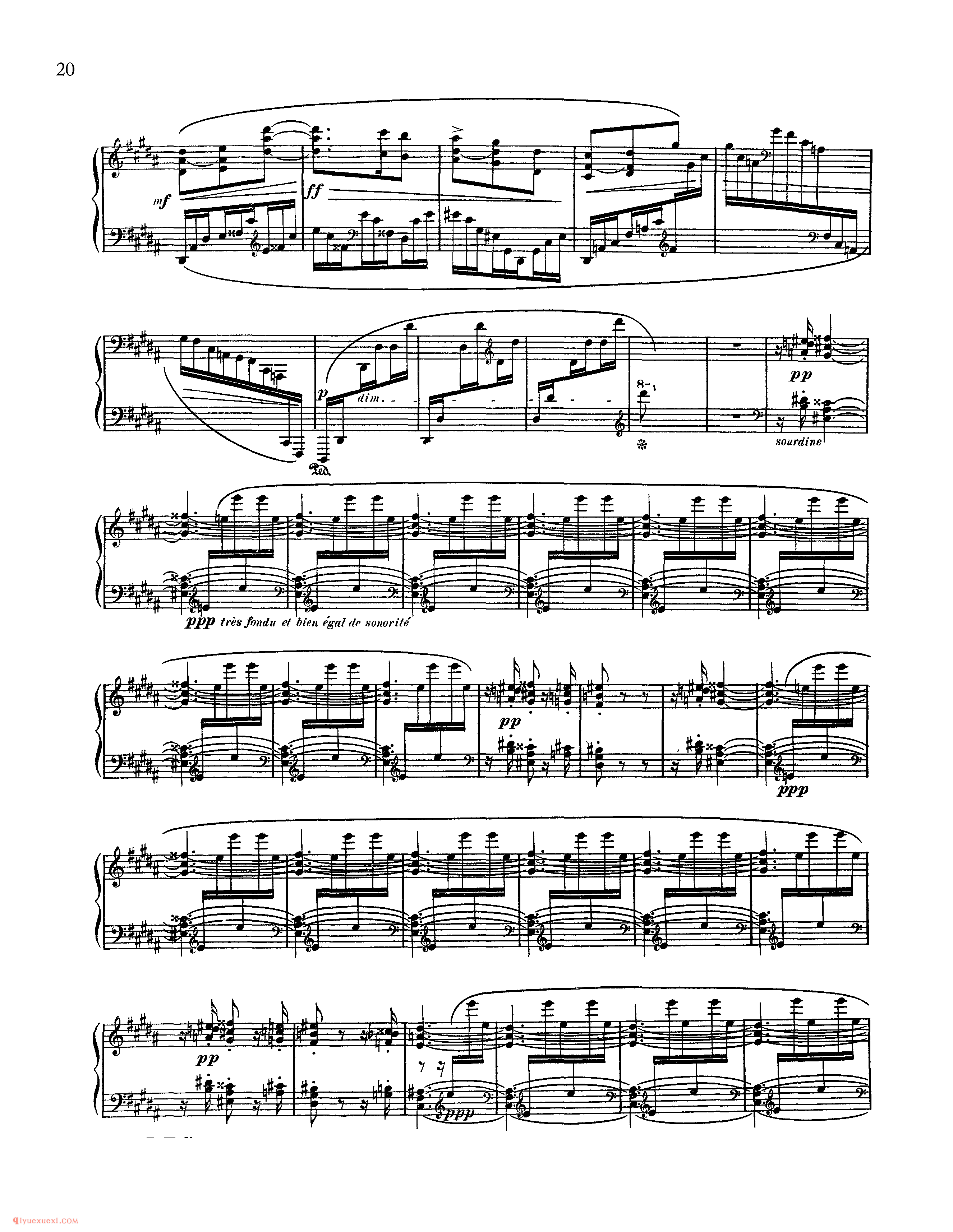 夜之幽灵_Ravel Gaspard de la nuit_超高难度钢琴谱