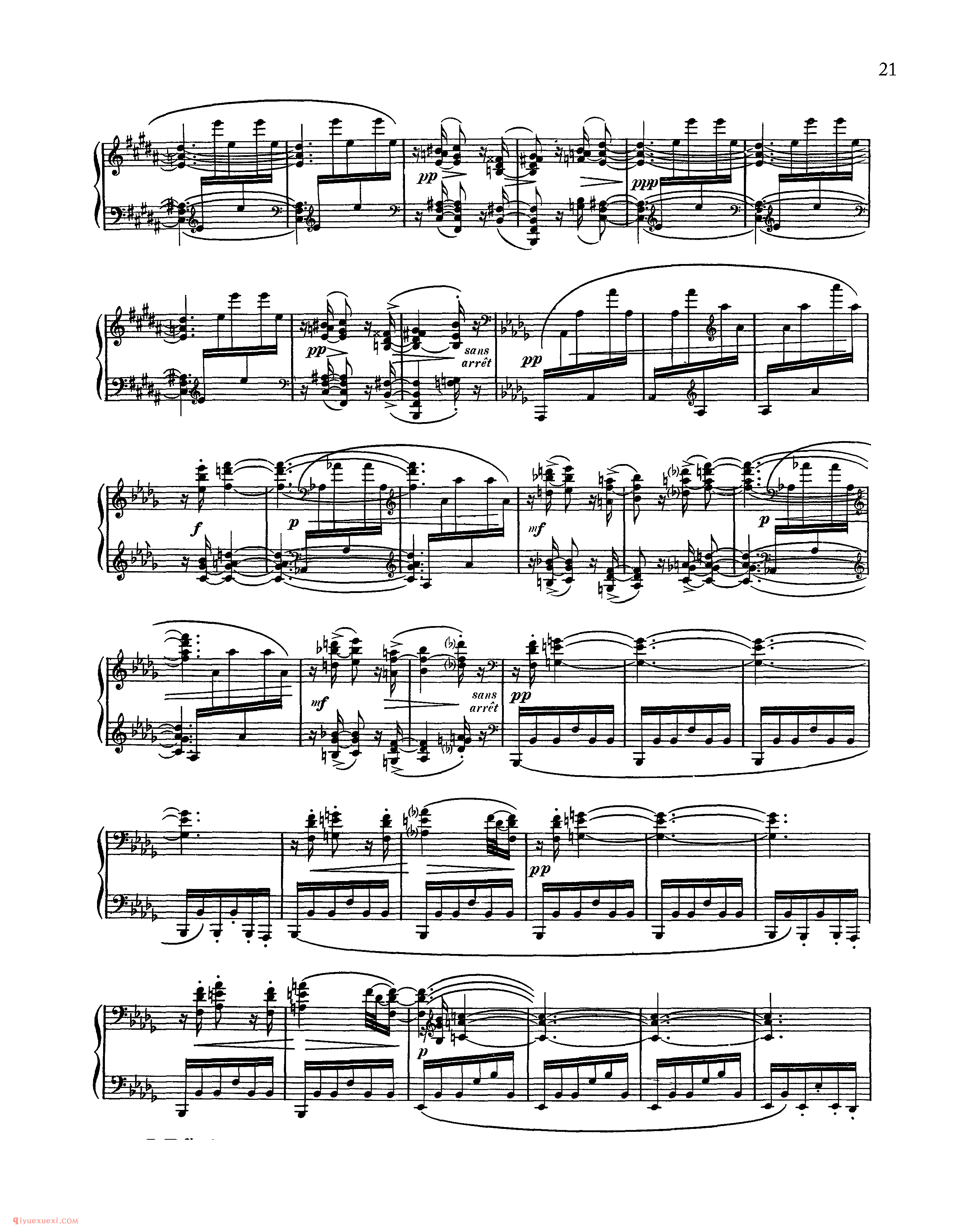 夜之幽灵_Ravel Gaspard de la nuit_超高难度钢琴谱