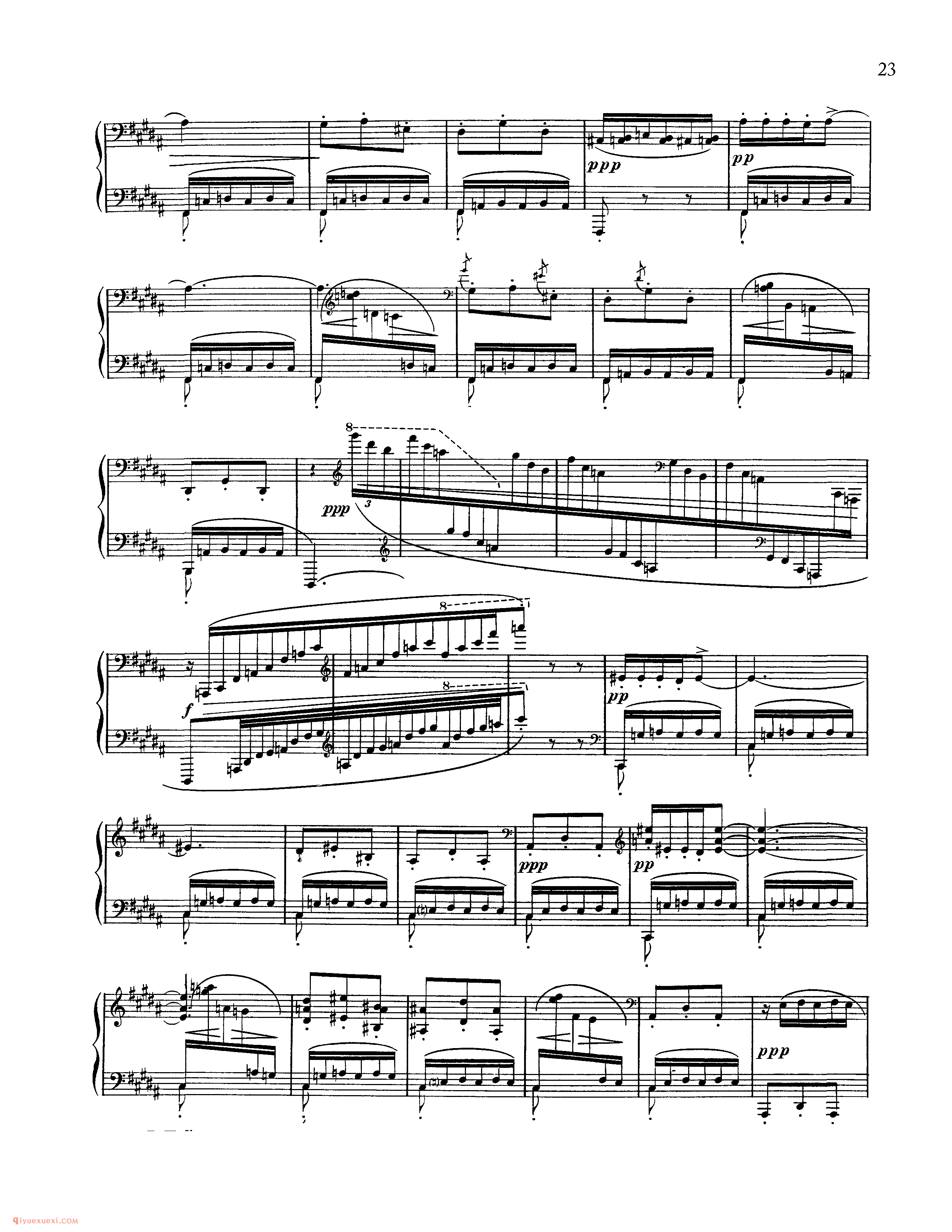 夜之幽灵_Ravel Gaspard de la nuit_超高难度钢琴谱
